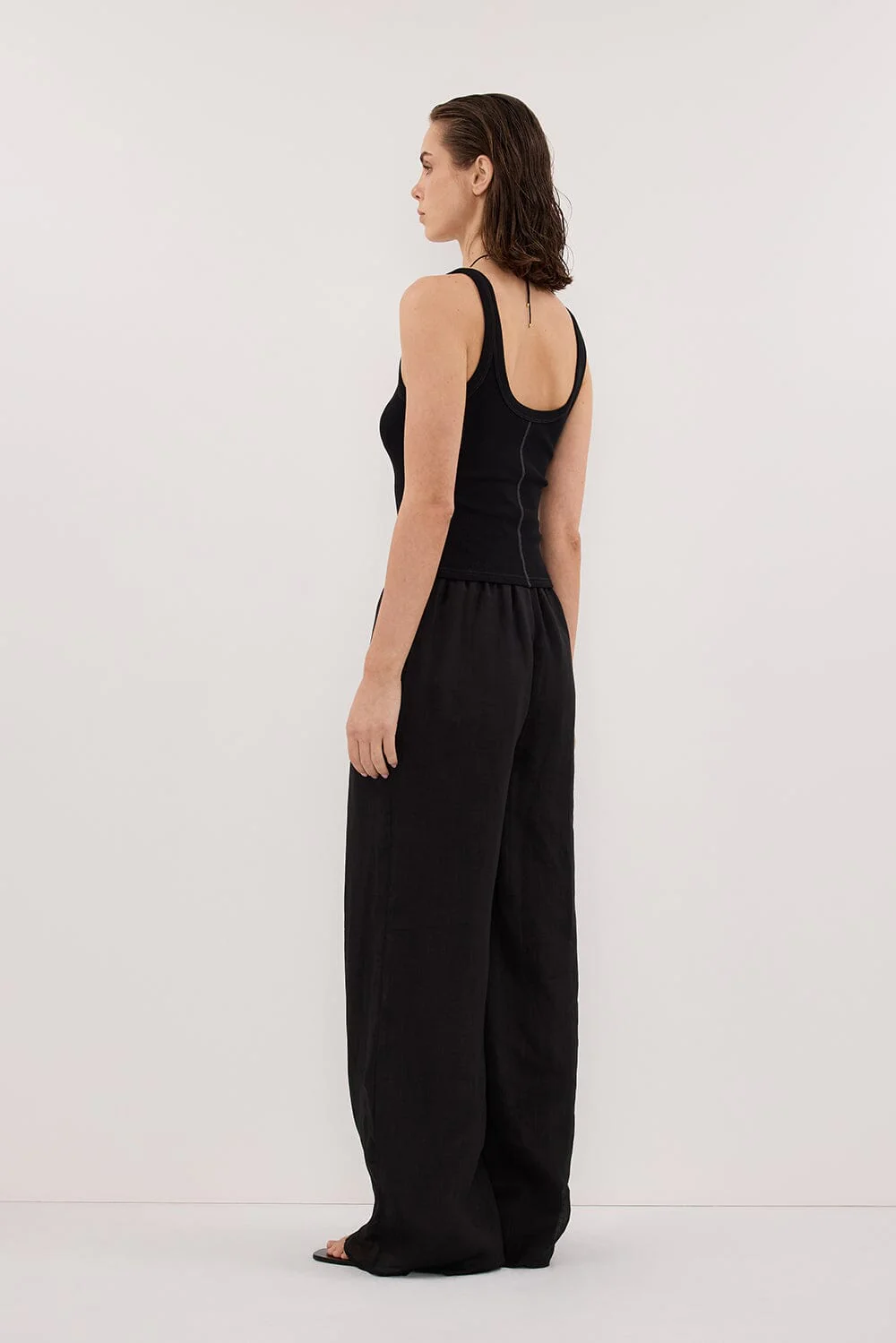 GINNY BLACK RAMIE PANT - Image 4