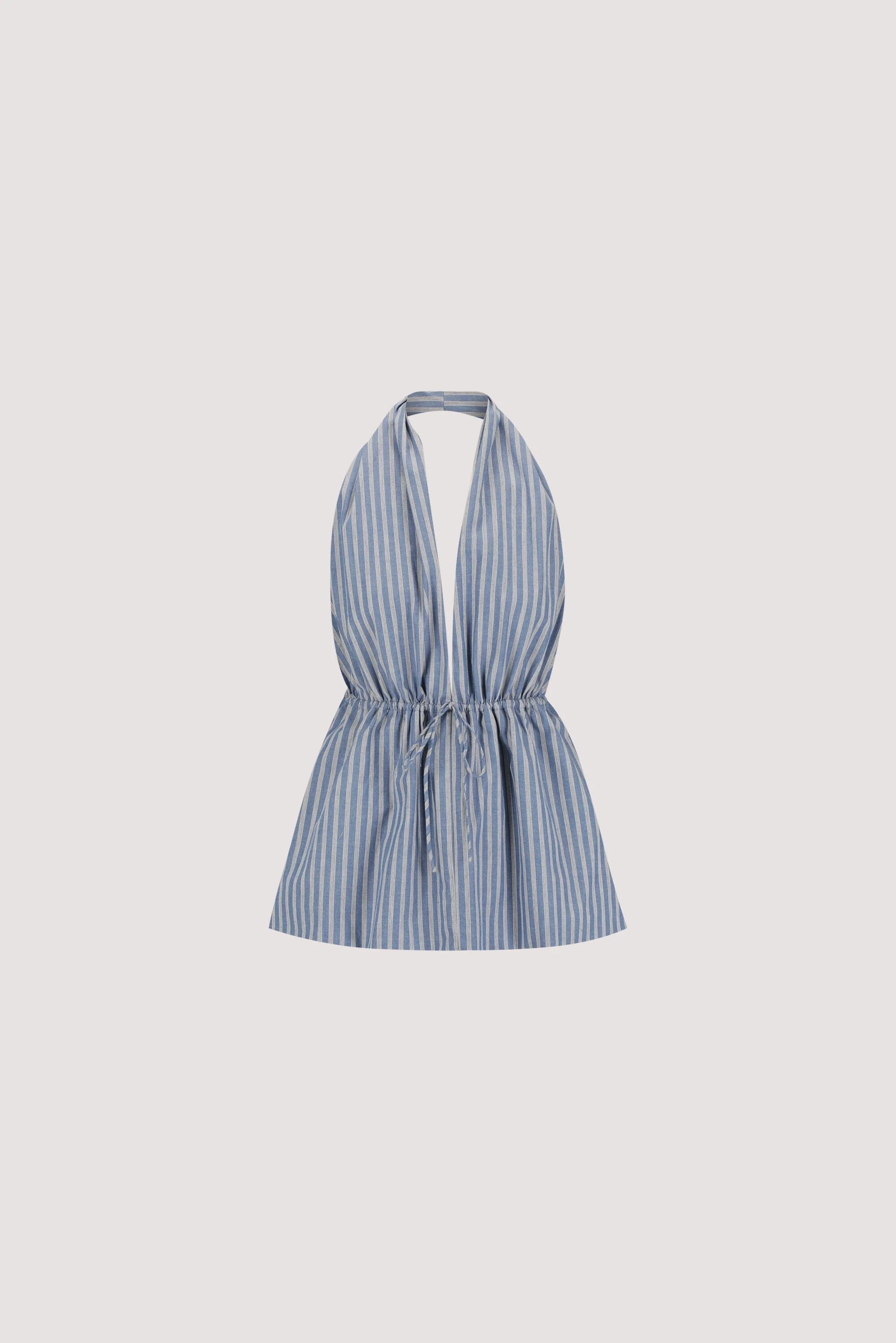 GRACIE BLUE STRIPE HALTER TOP - Image 7