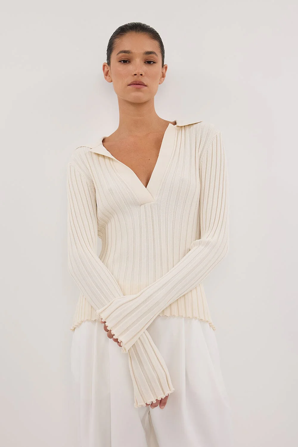 HAL PLASTER LONG SLEEVE KNIT TOP - Image 6