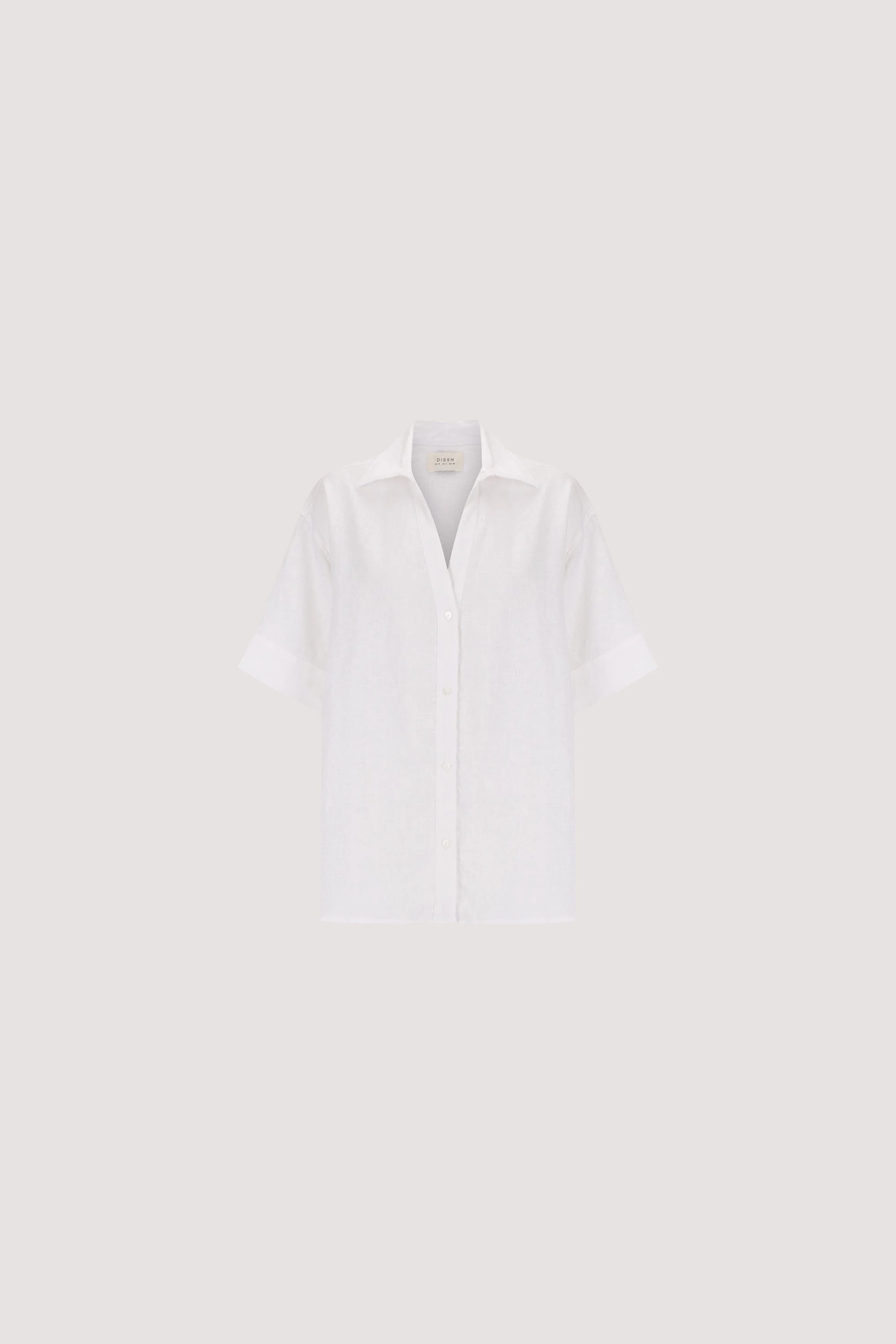 HELENA WHITE OVERSIZED LINEN SHIRT - Image 8
