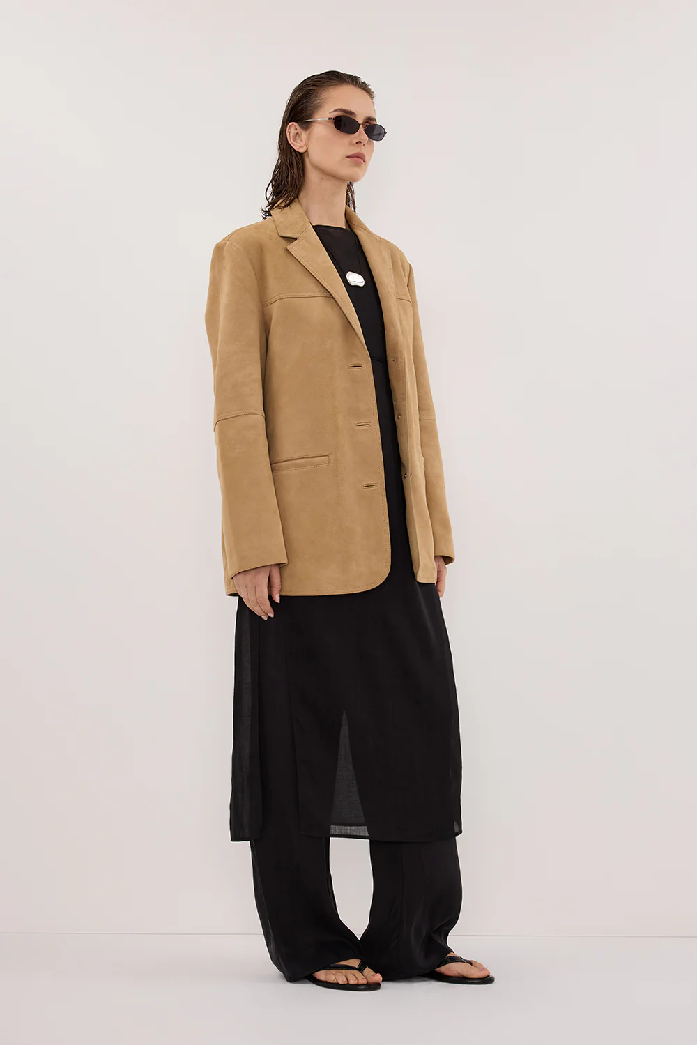 HENDRIX PAMPAS OVERSIZED SUEDE LEATHER JACKET - Image 4