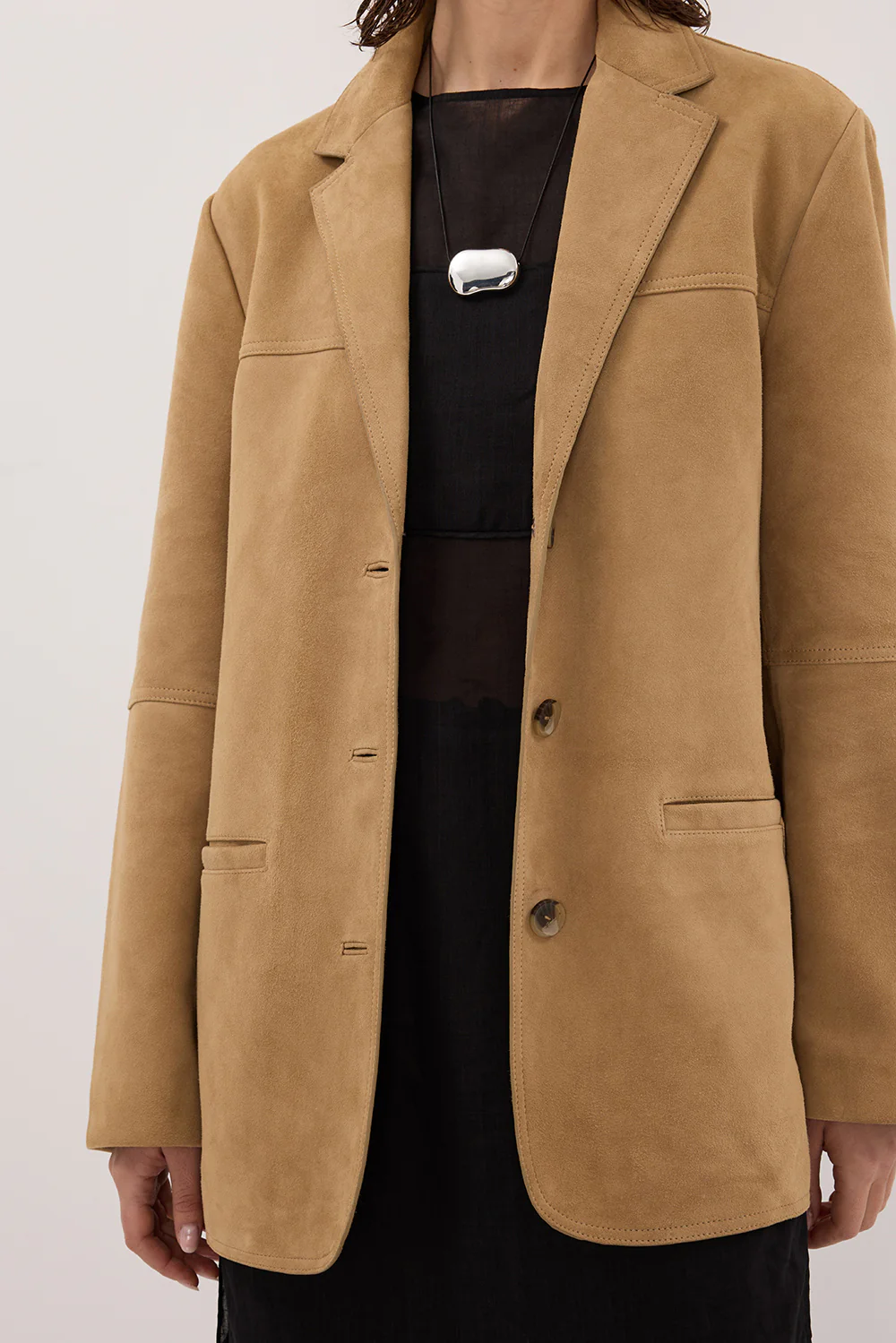 HENDRIX PAMPAS OVERSIZED SUEDE LEATHER JACKET - Image 6