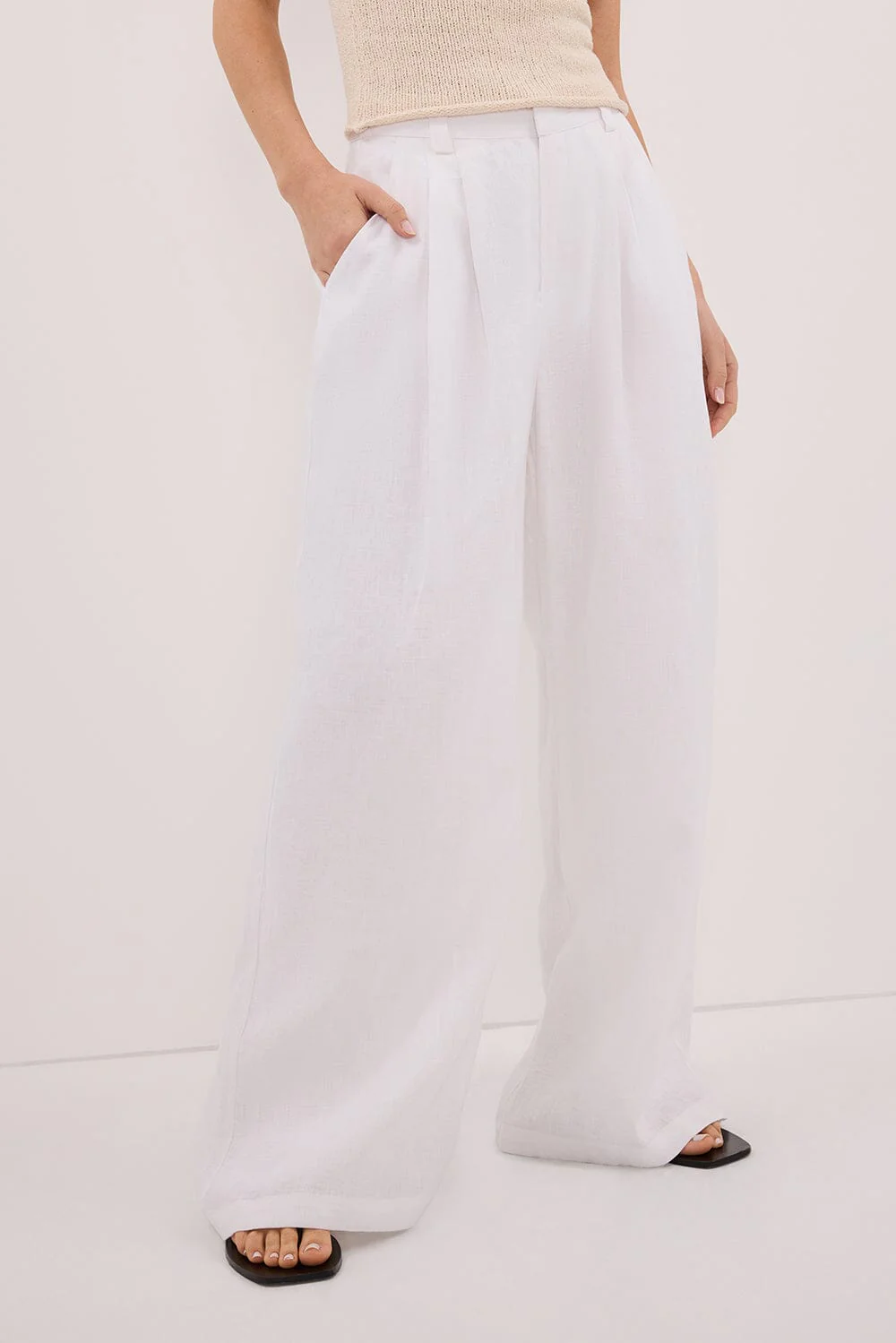 HOLDEN WHITE LINEN PANT - Image 4