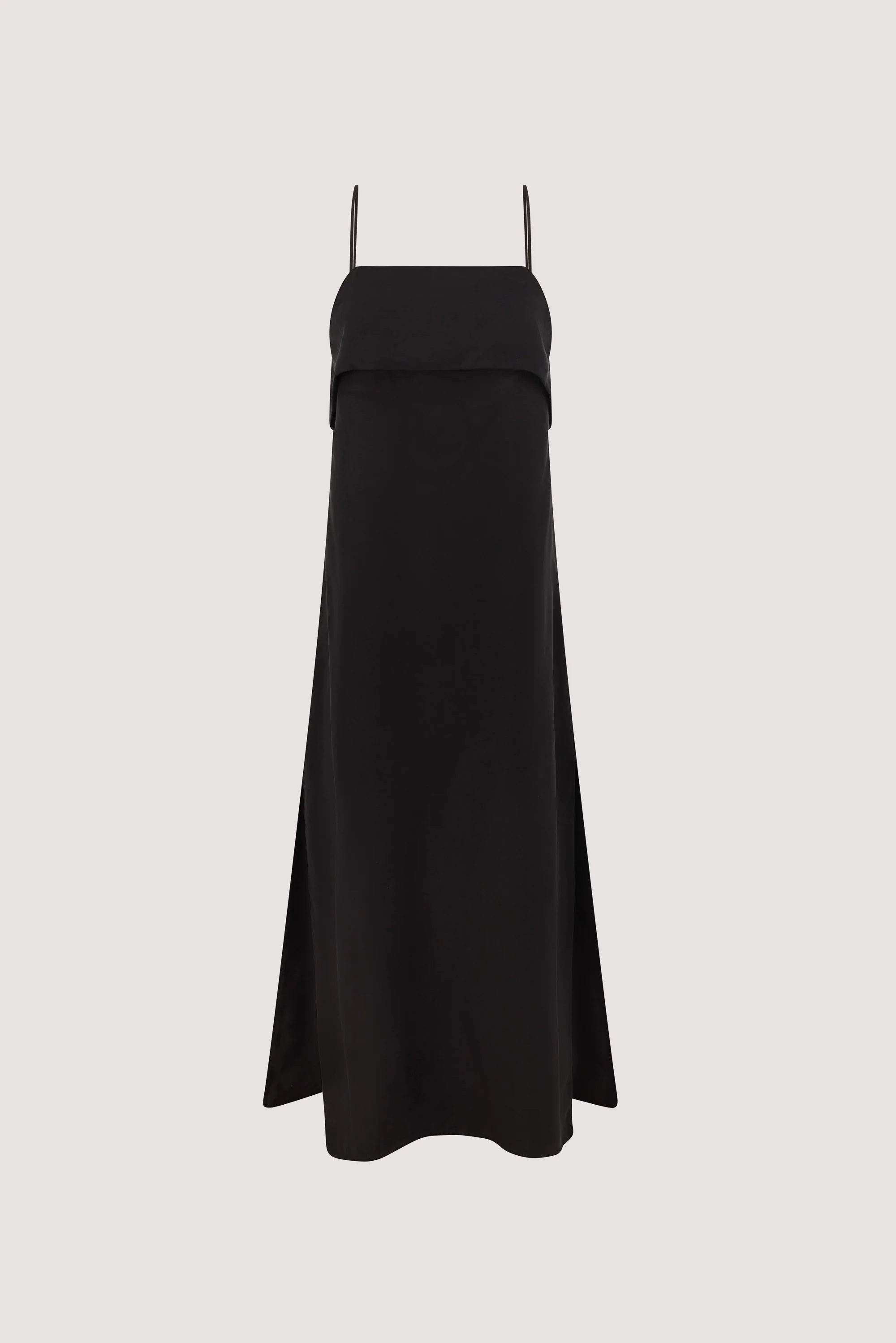 IZAIAH BLACK COTTON MIDI DRESS - Image 6