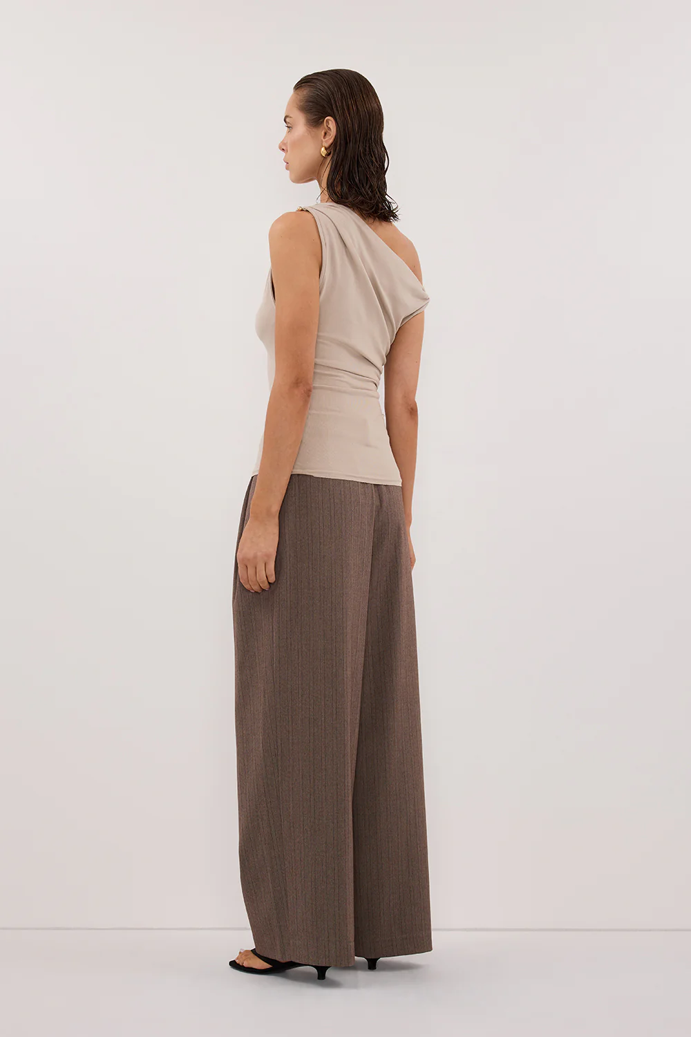 INEZ STONE ASYM KNIT TOP - Image 4