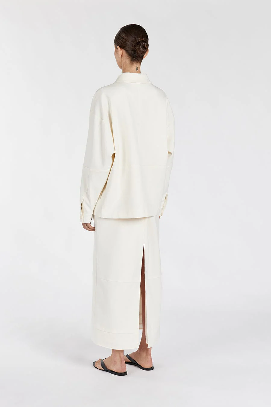 JAC CREAM MIDI SKIRT - Image 4
