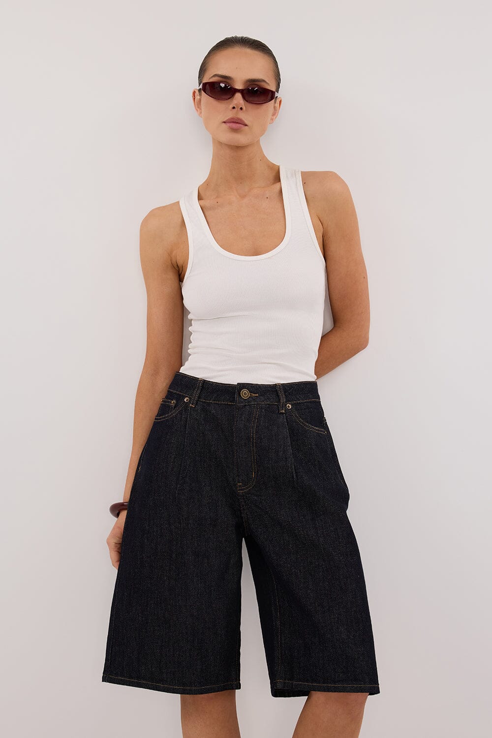 JACK RAW INDIGO DENIM BERMUDA SHORT - Image 2