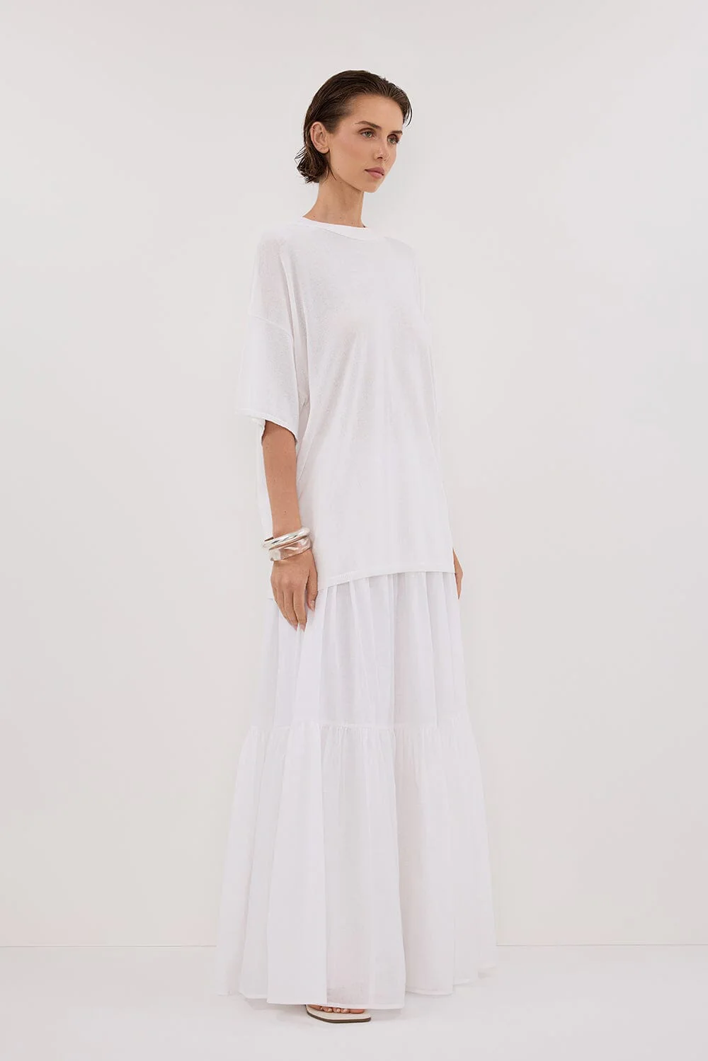 JACKI IVORY OVERSIZED KNIT TEE - Image 3