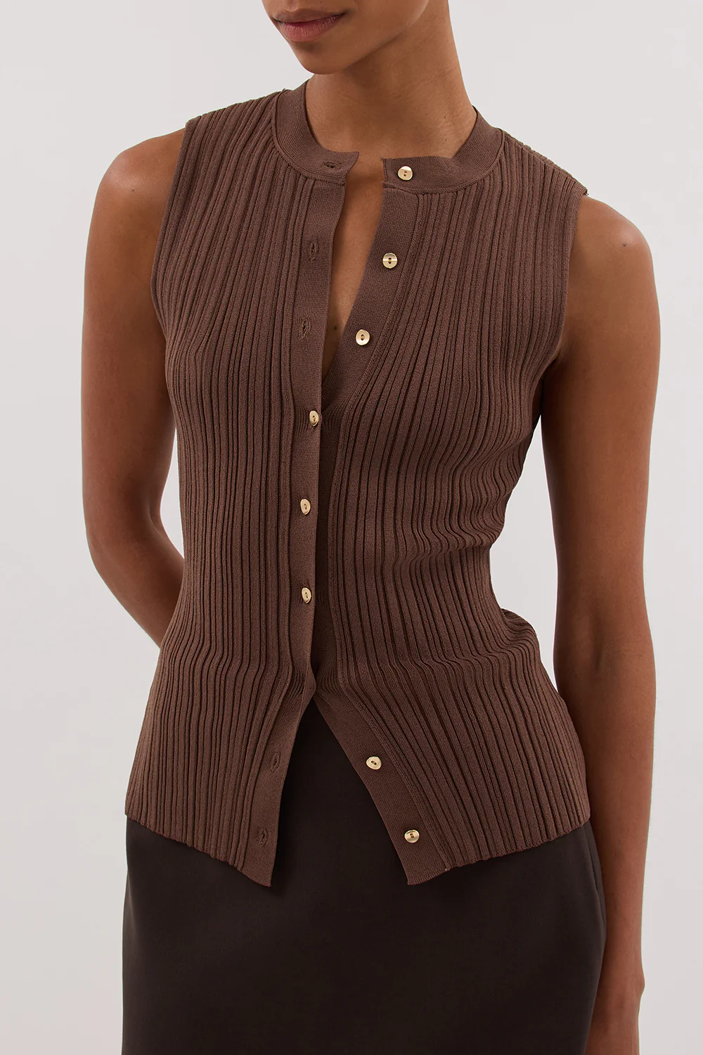 JASMINE MOCHA KNIT TOP - Image 6