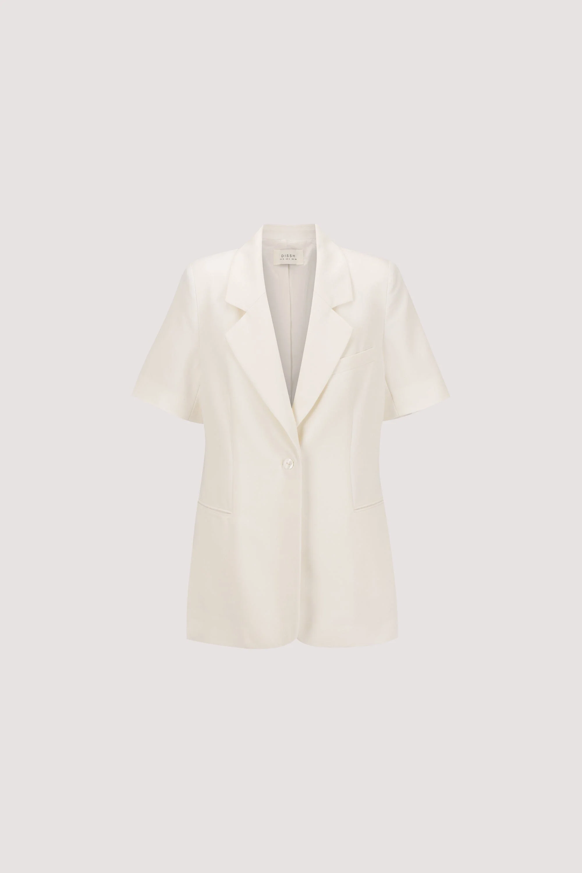 JORDY CREAM SHORT SLEEVE BLAZER - Image 8