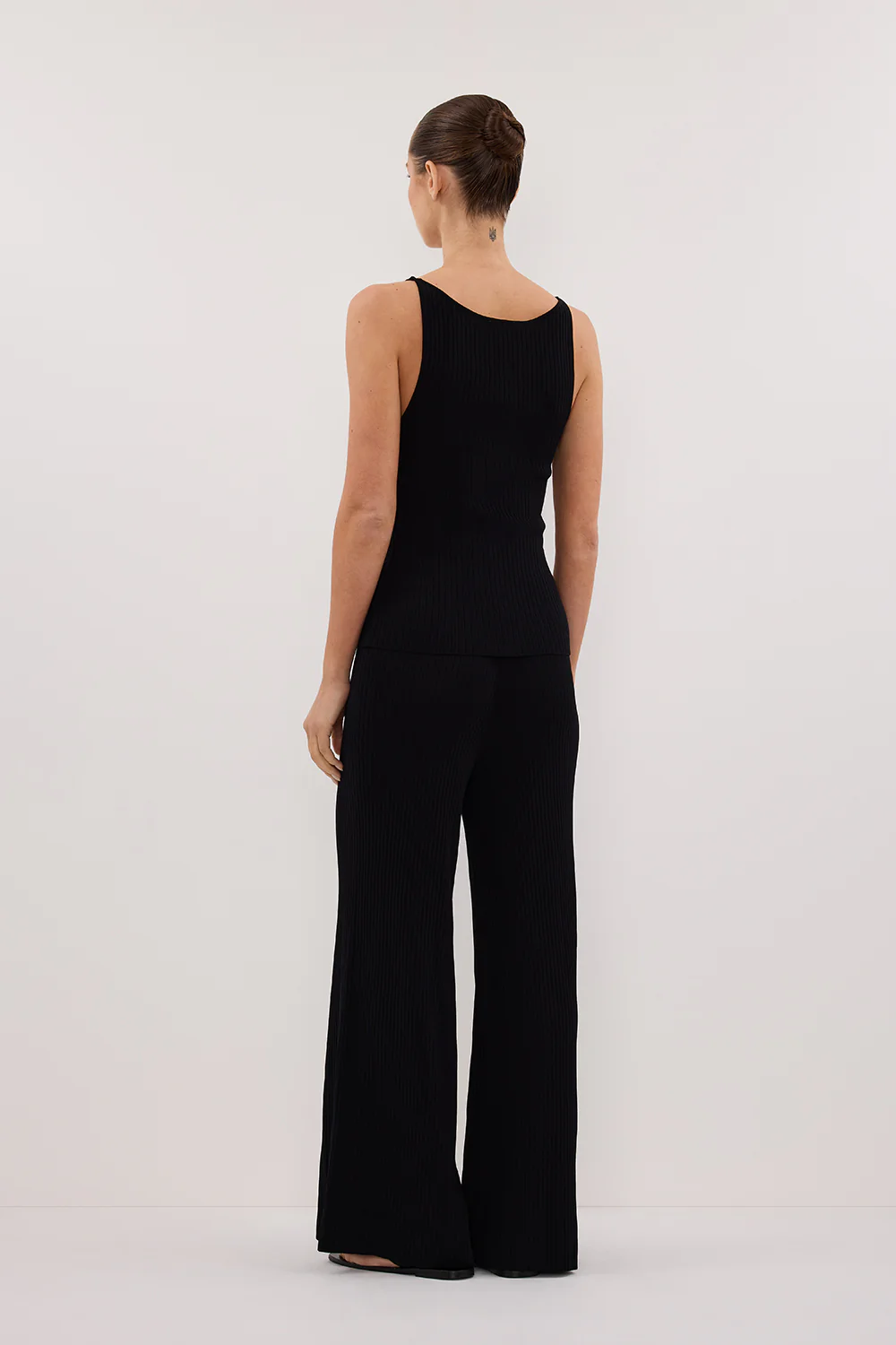 JOY BLACK TWIST KNIT TANK - Image 4