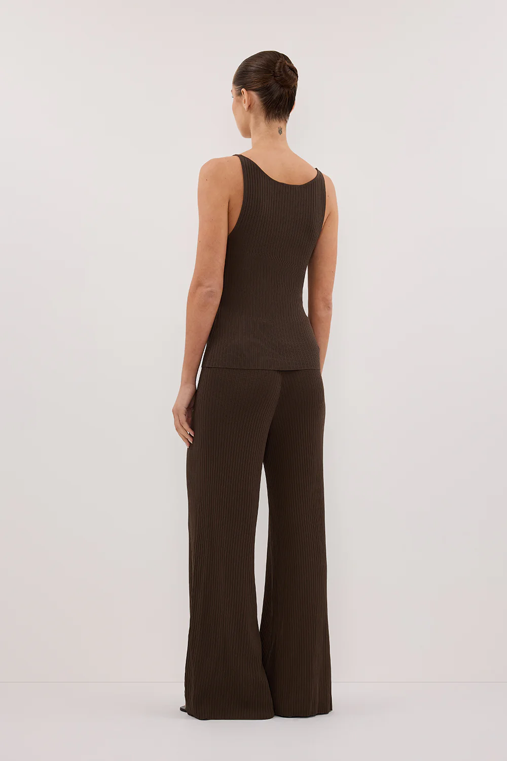 JOY DARK OLIVE TWIST KNIT TANK - Image 4