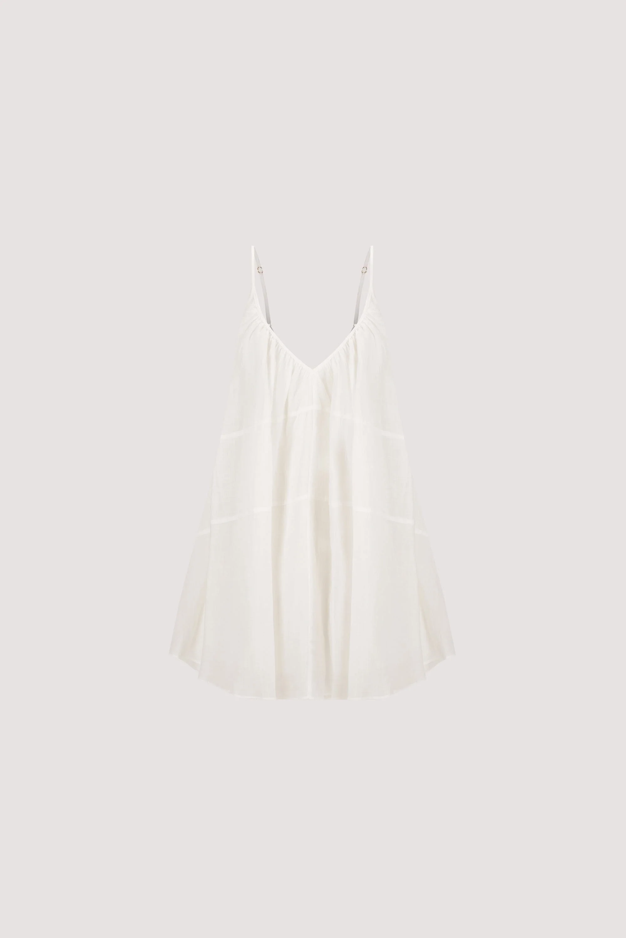 KAHN WHITE RAMIE MINI DRESS - Image 6