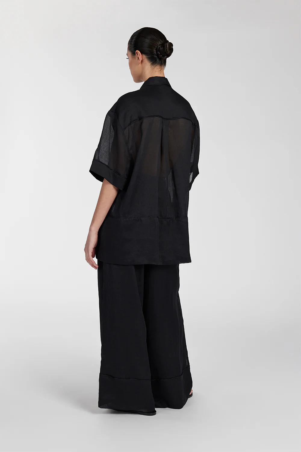 KAI BLACK RAMIE RESORT PANT - Image 4