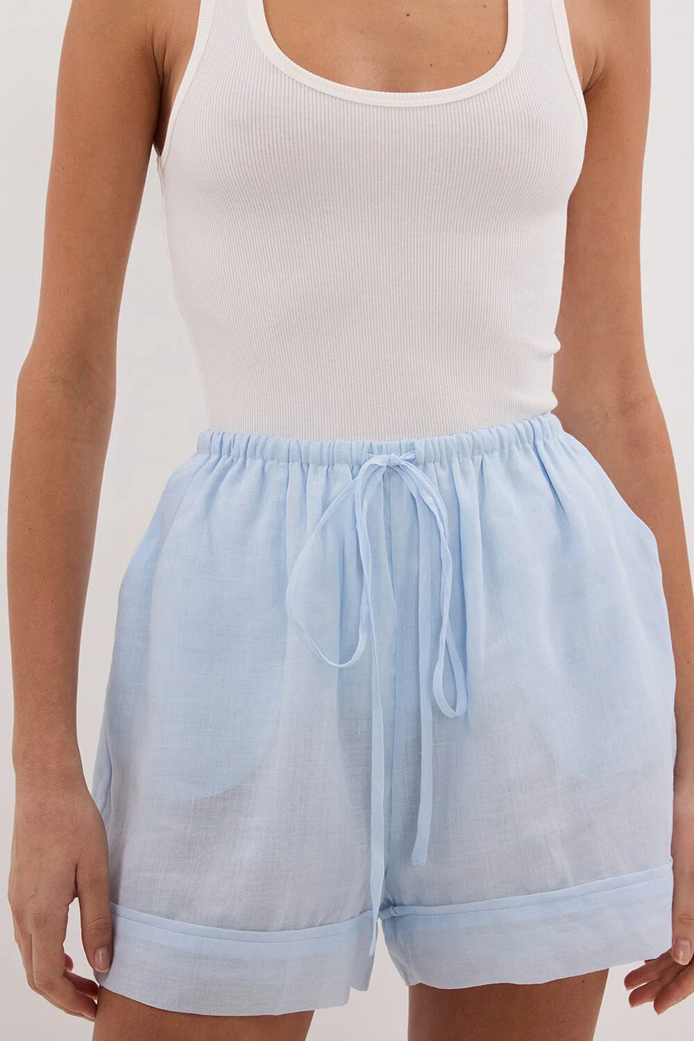 KAI CORNFLOWER RAMIE SHORT - Image 5