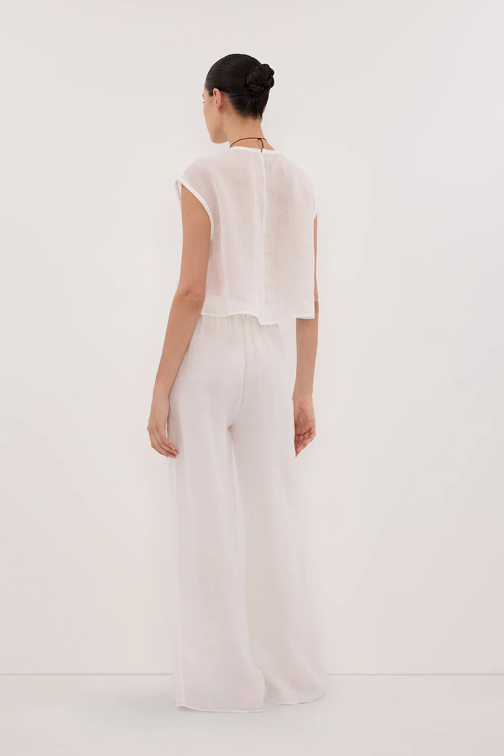 KAI WHITE RAMIE PANELLED TOP - Image 4