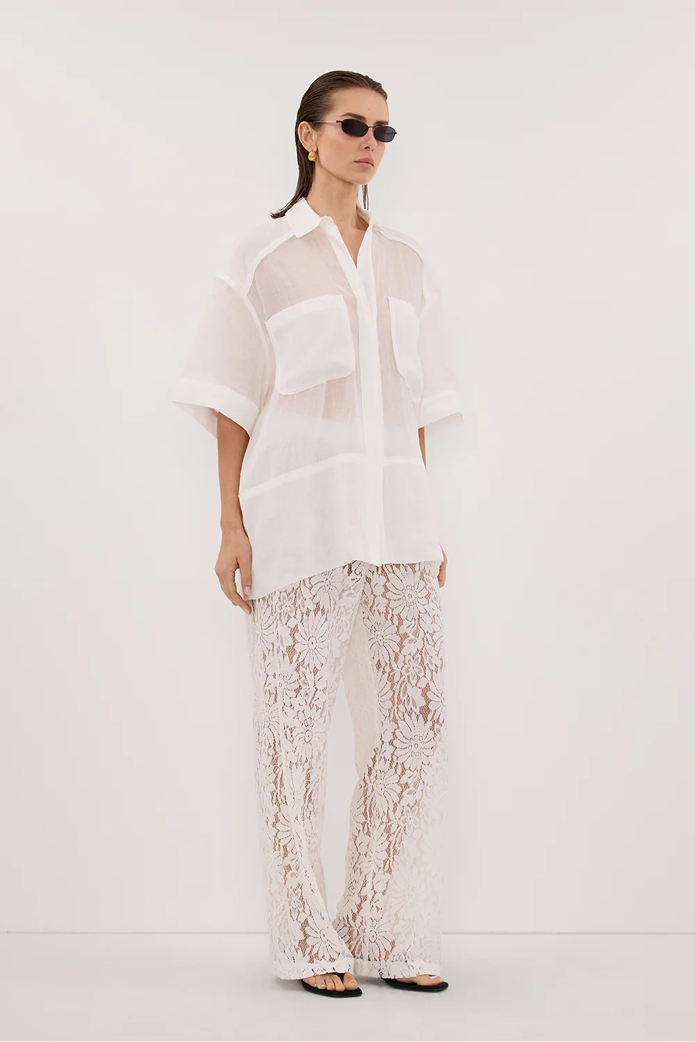 KAI WHITE RAMIE RESORT SHIRT - Image 3