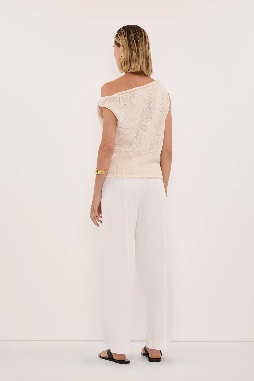 KARA SANDSTONE ASYM KNIT TOP - Image 4