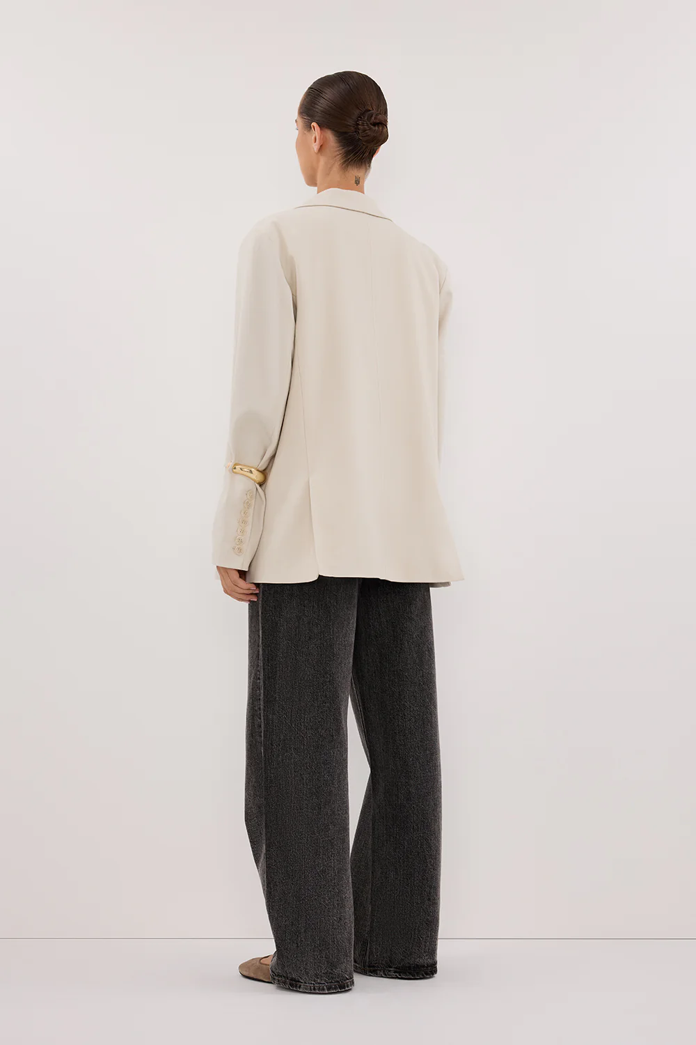 KATE CREAM STRIPE KNIT VEST - Image 4