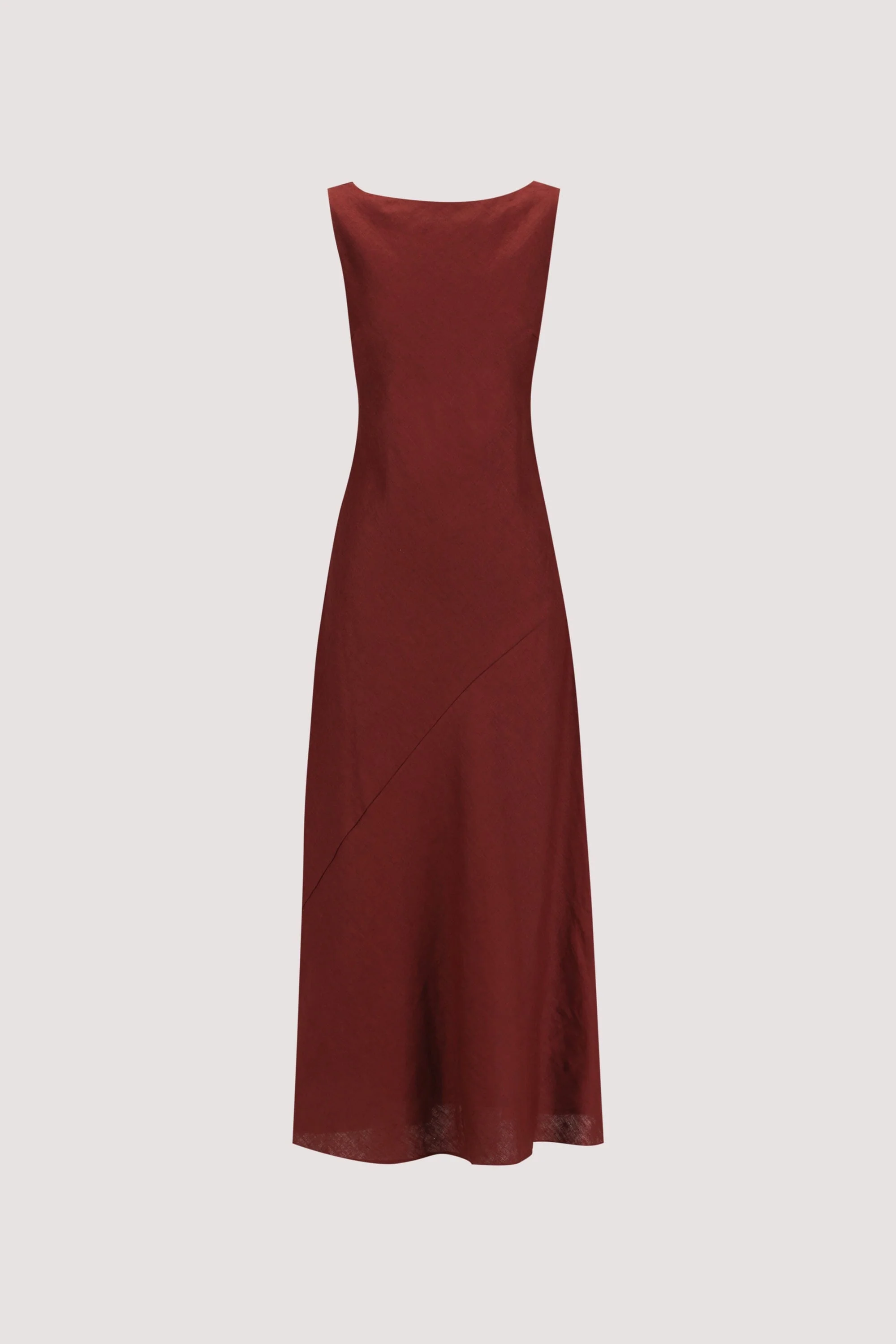 LACY SAHARA SLEEVELESS LINEN MIDI DRESS - Image 8