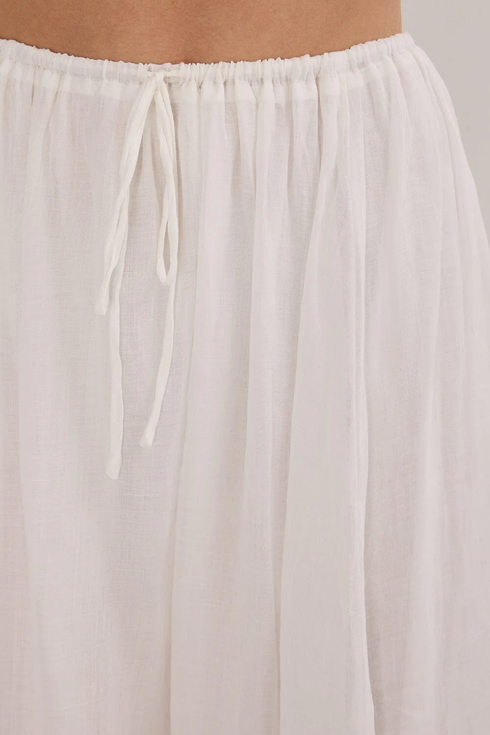 LAYNE WHITE RAMIE MAXI SKIRT - Image 7