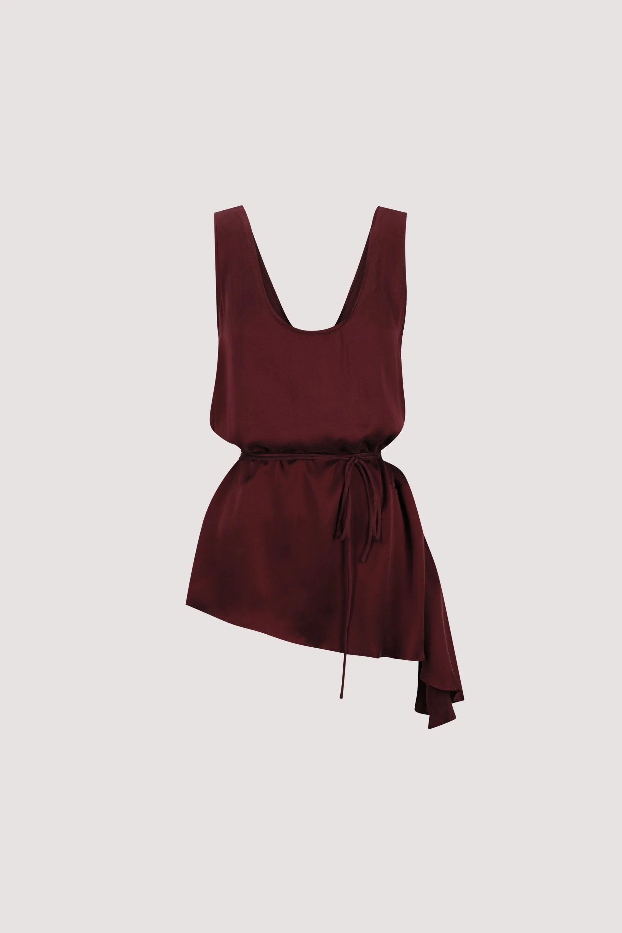 LETTIE MERLOT SILK CAMI TOP - Image 6