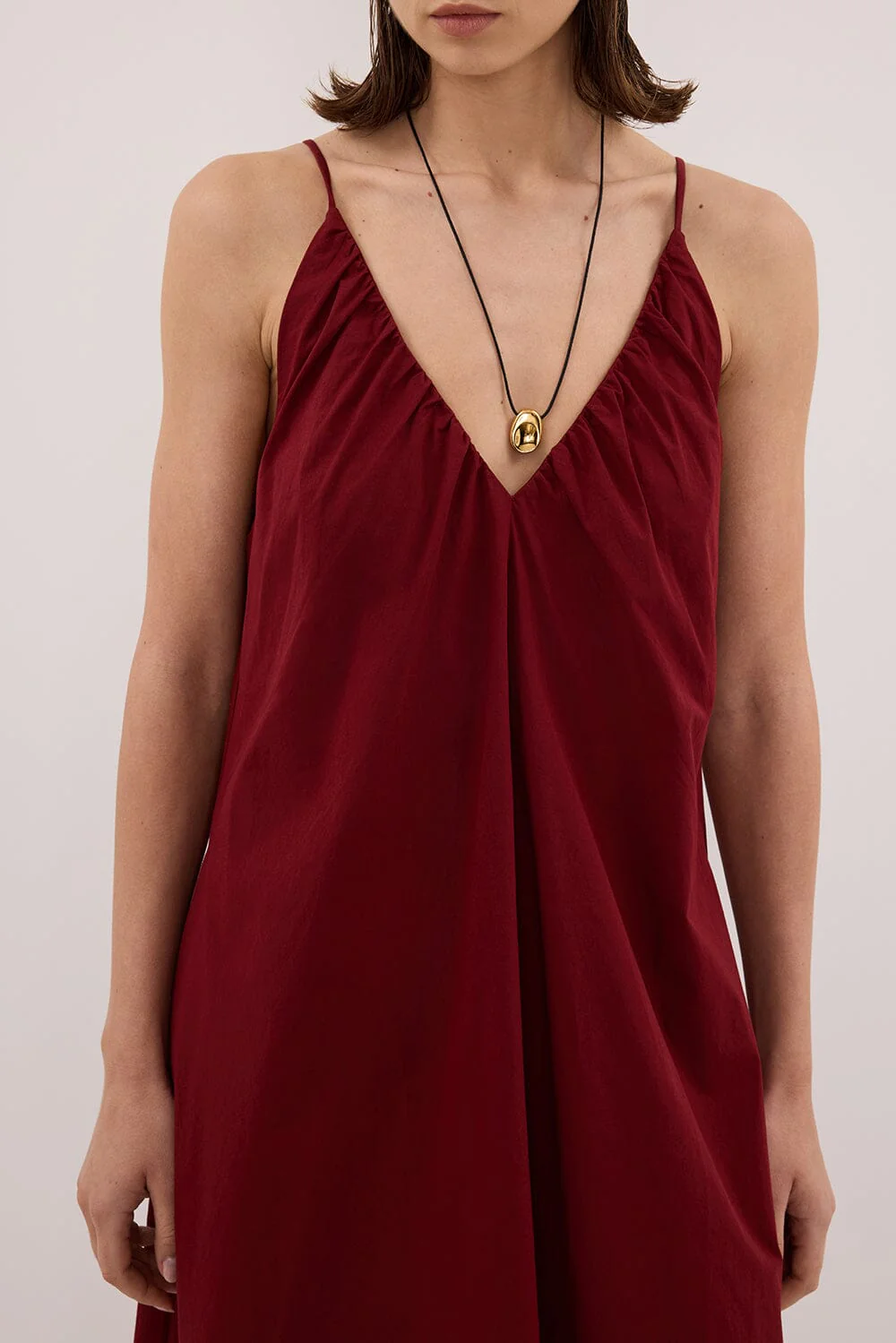 LIANA SAHARA SLEEVELESS POPLIN TENT MIDI DRESS - Image 5