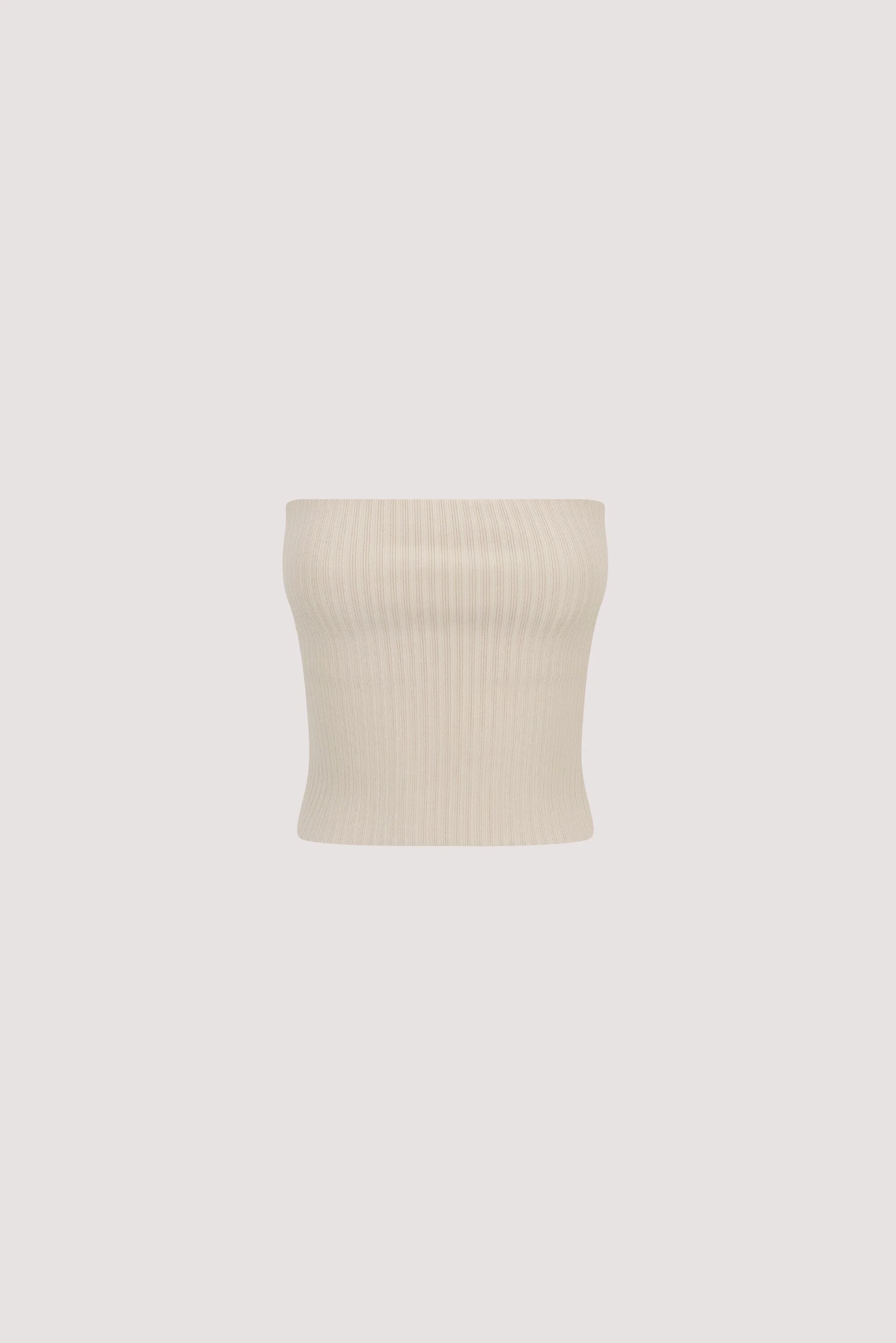 LIMA BONE STRAPLESS BANDEAU KNIT TOP - Image 6
