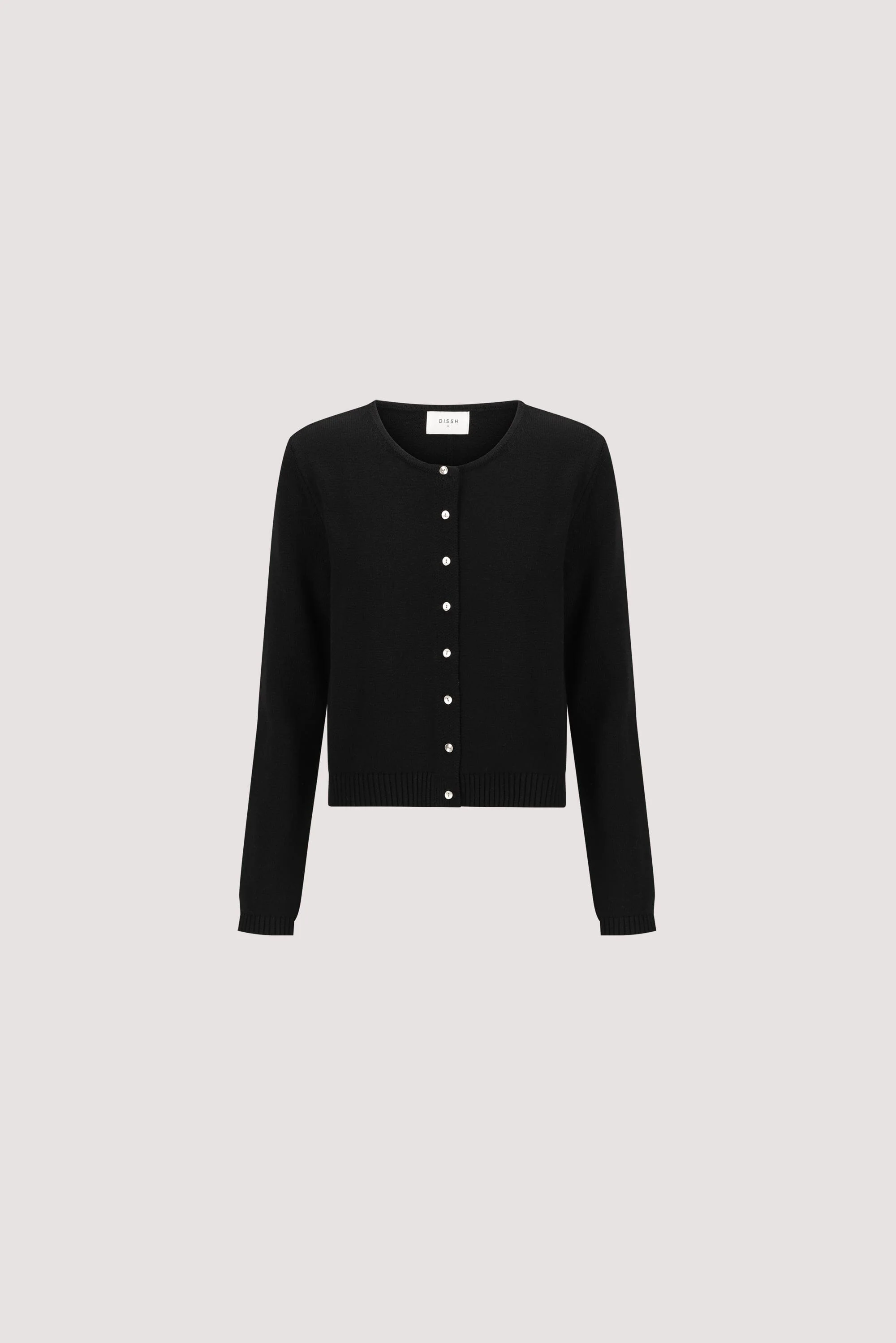 LISE BLACK LIGHT KNIT CARDIGAN - Image 6
