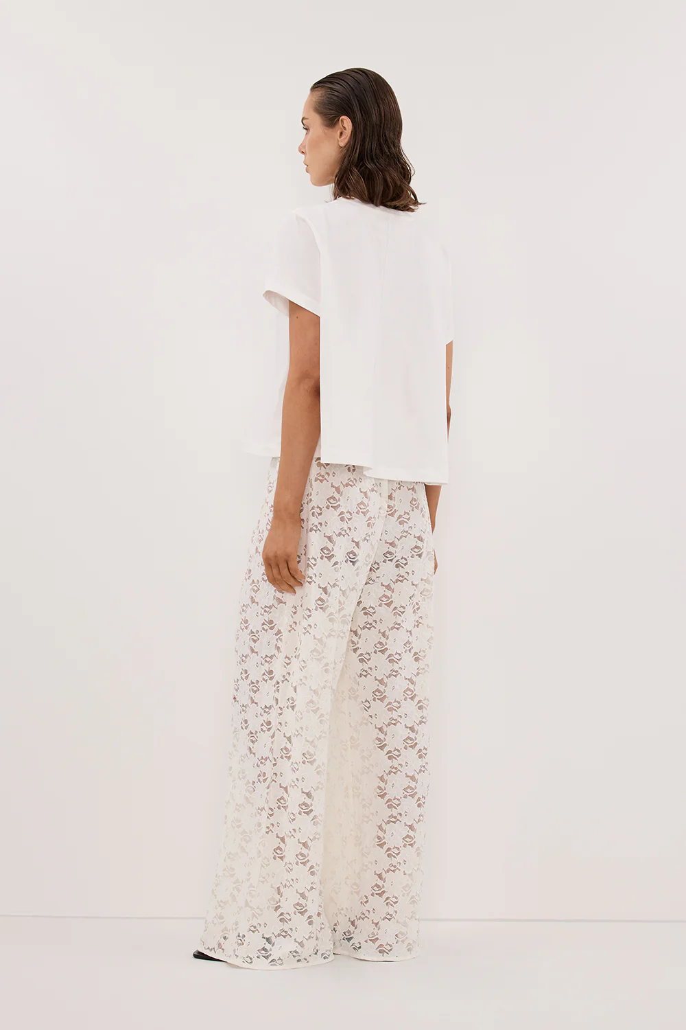 LOULA WHITE LACE PANT - Image 4