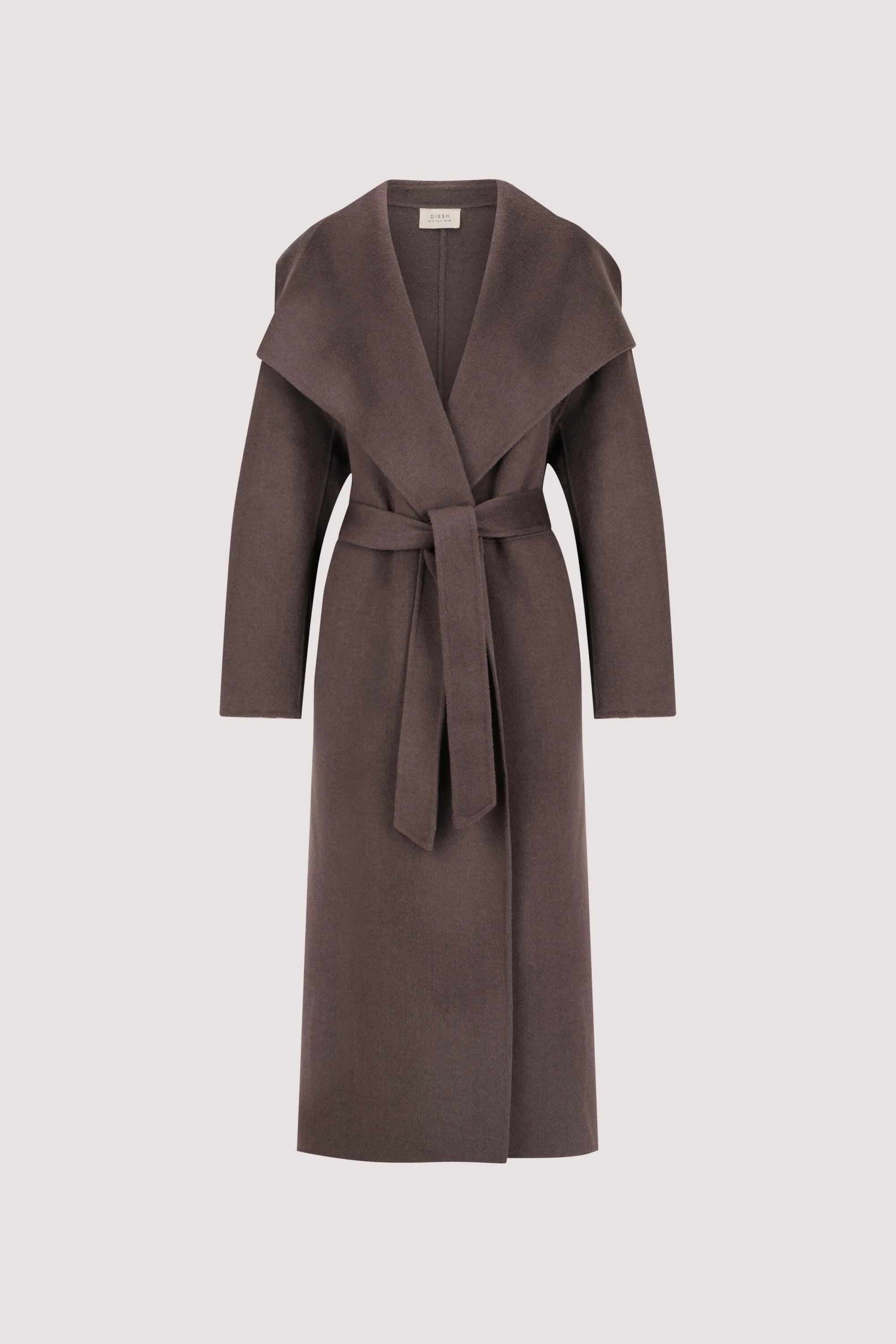 LUCIA TURKISH COFFEE OVERSIZED MARLE COAT - Image 7