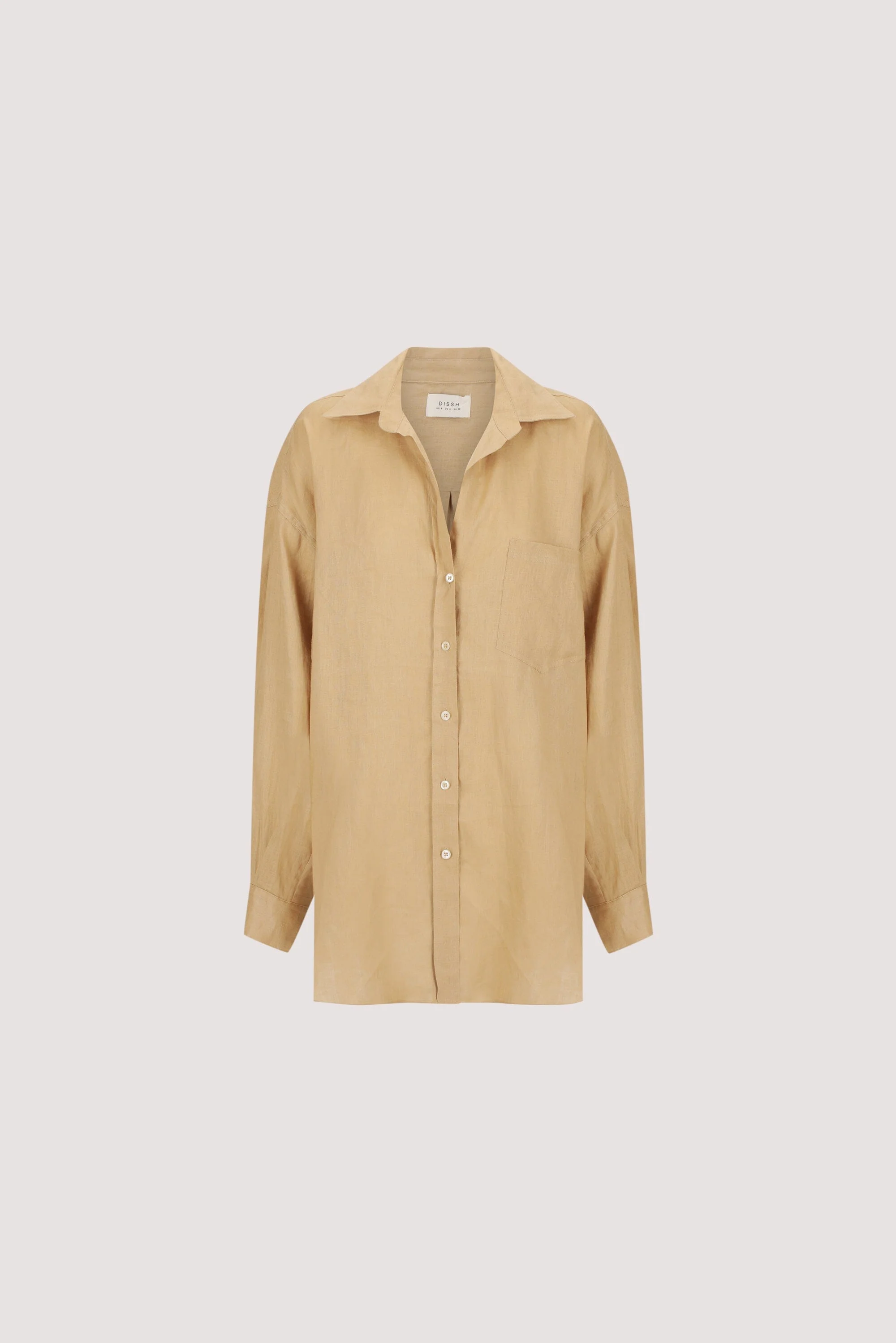 LUNE TAN OVERSIZED LINEN SHIRT - Image 6