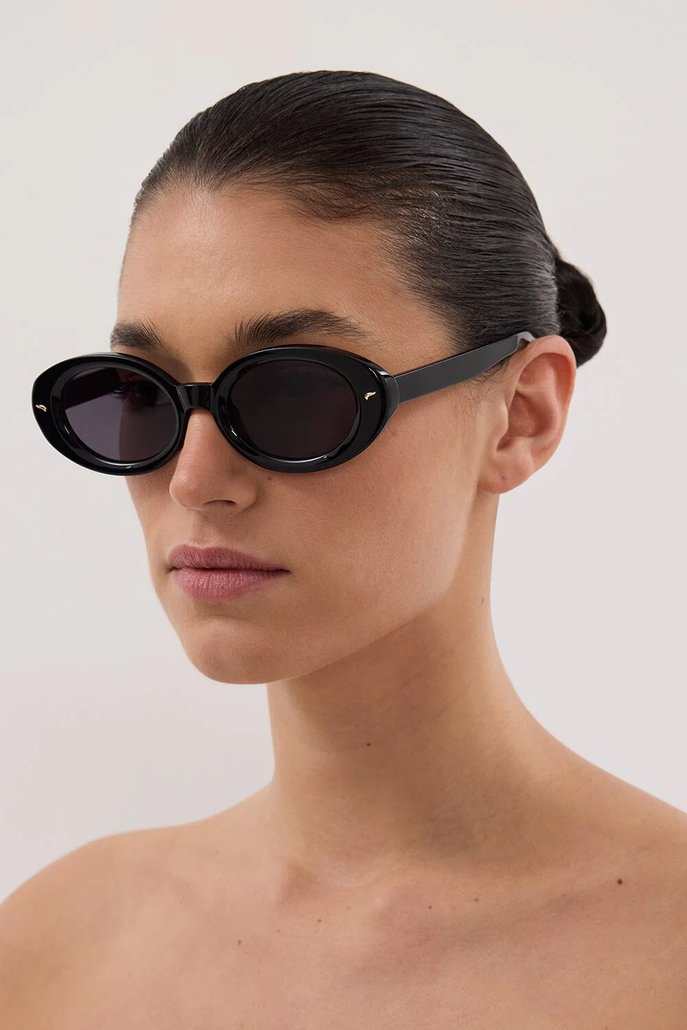 LUV LOU THE AUDREY BLACK SUNGLASSES - Image 2
