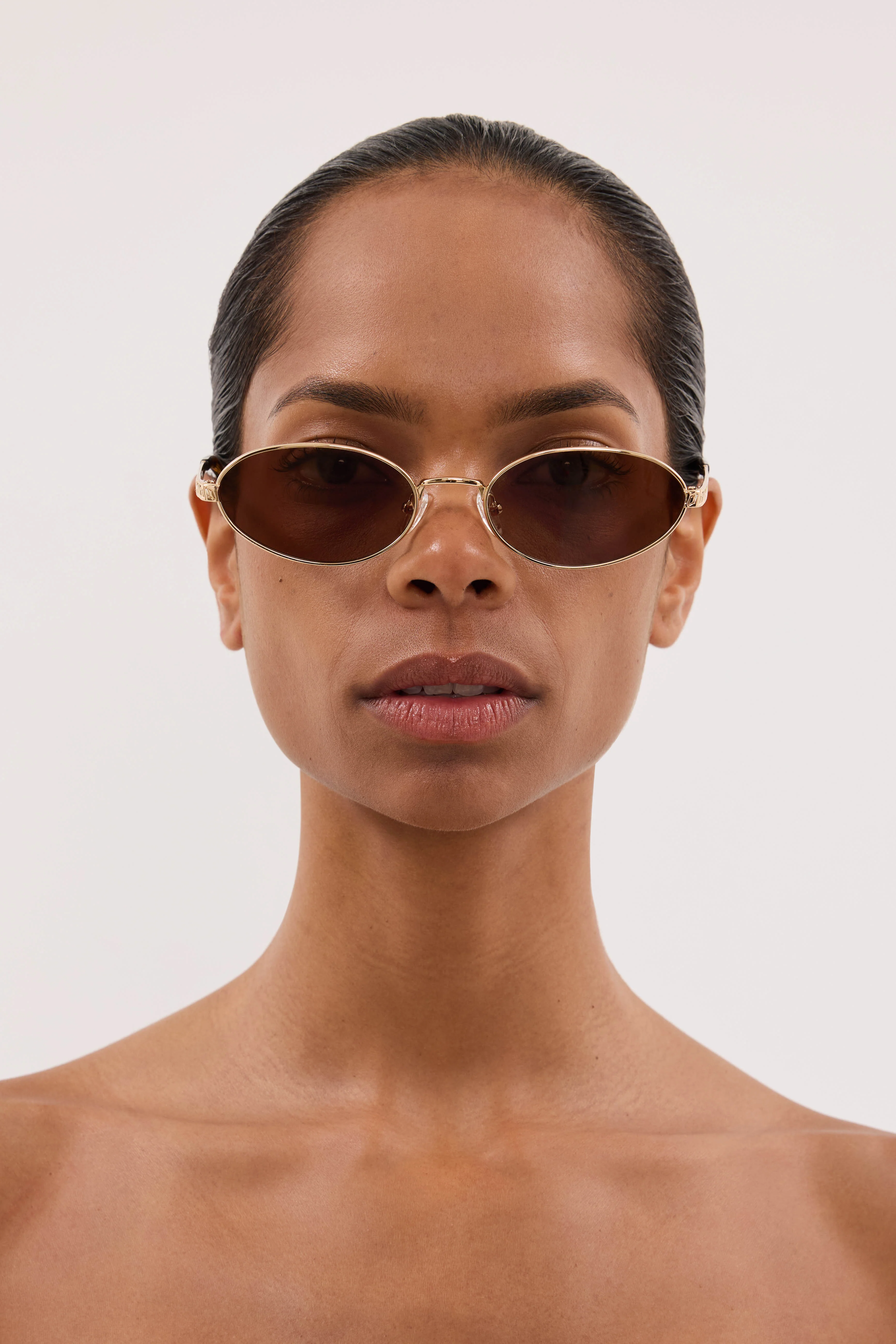 LUV LOU THE KENDALL SUNGLASSES GOLD - Image 4