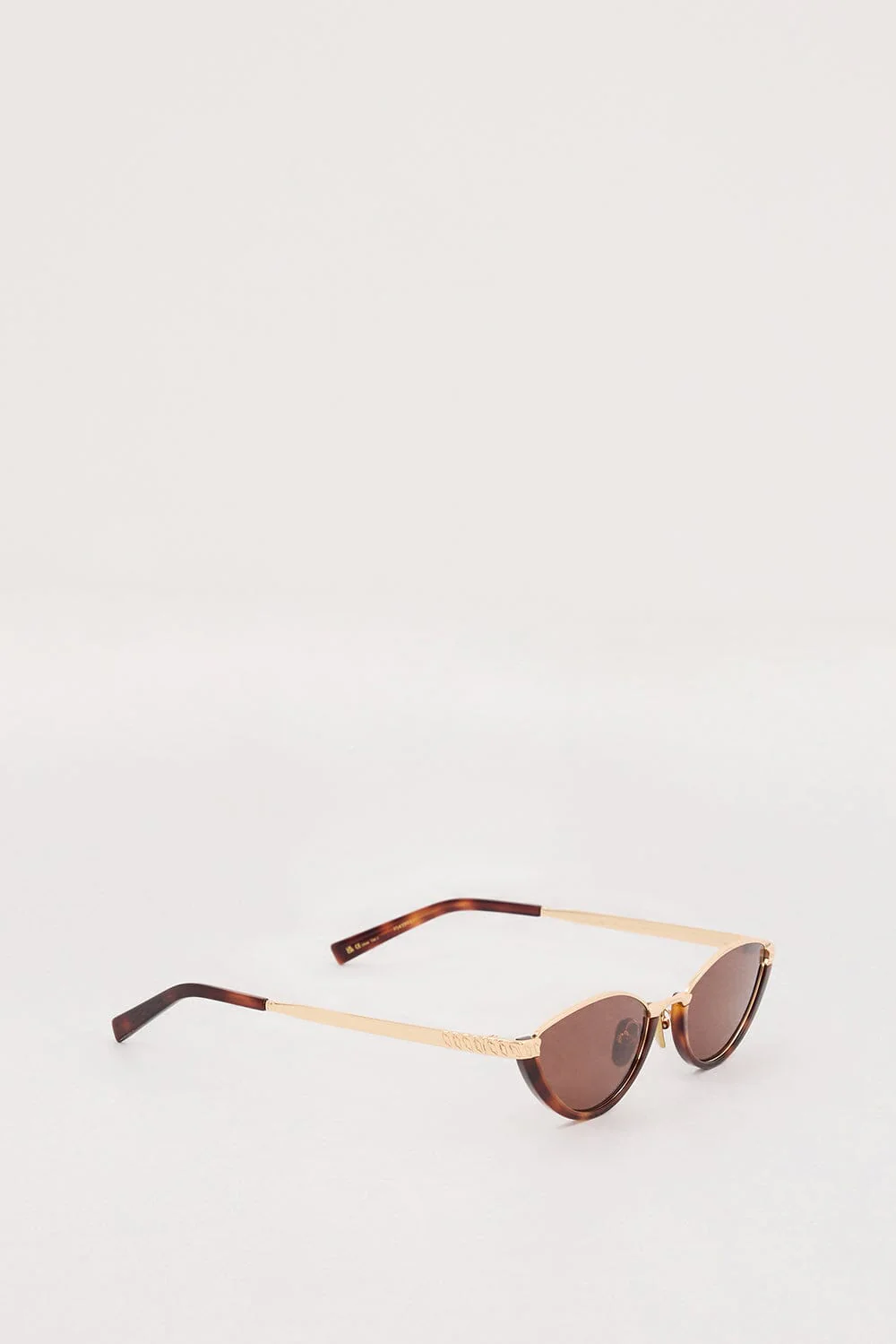 LUV LOU THE LIA GOLD BROWN SUNGLASSES - Image 3