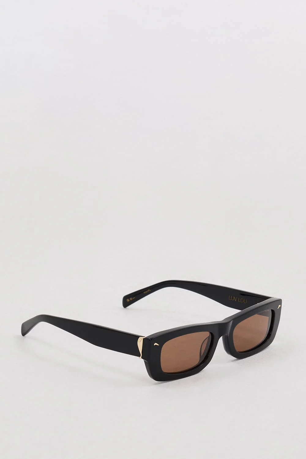 LUV LOU THE TOMMY BLACK SUNGLASSES - Image 3