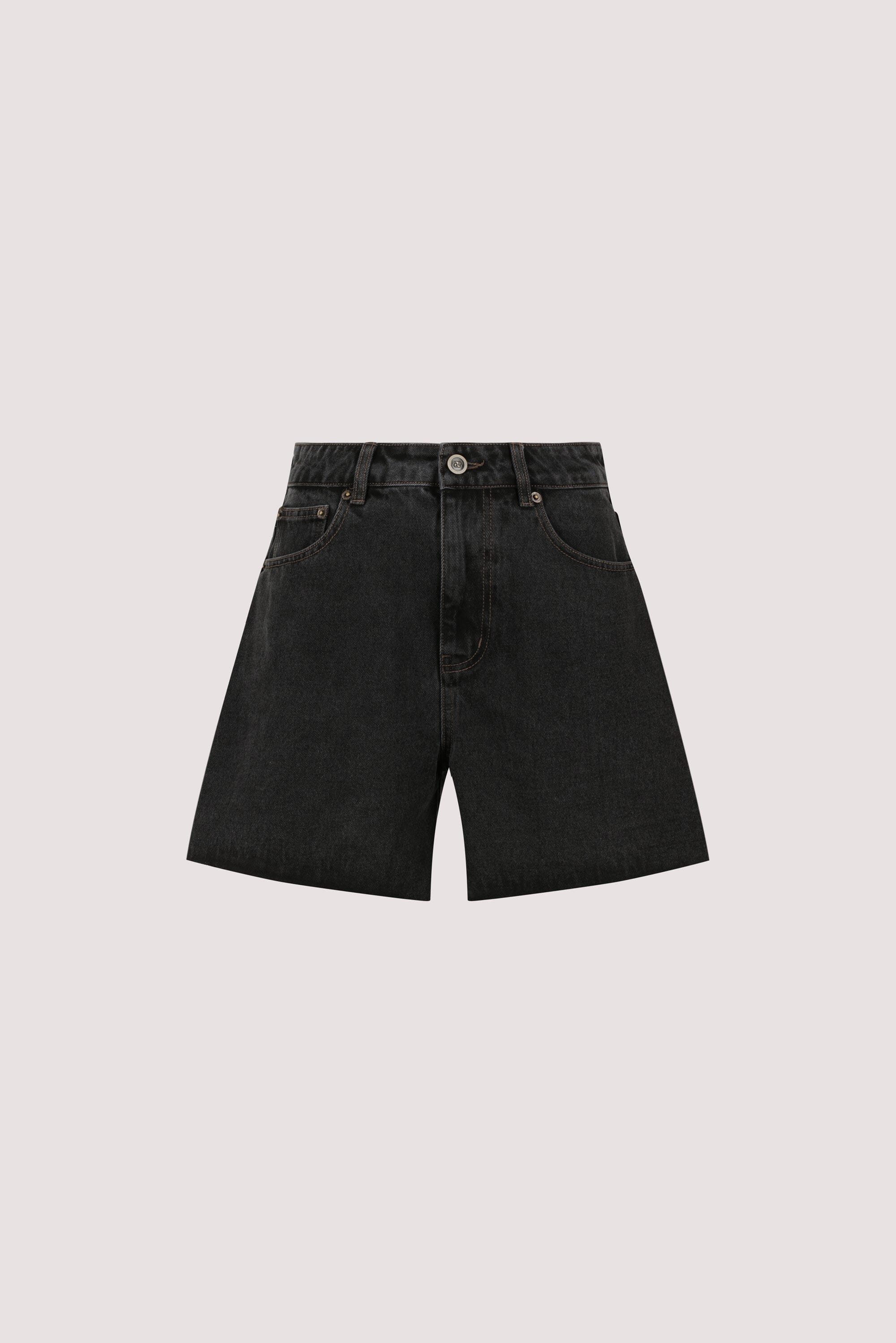 MARLEY BLACK RINSE DENIM SHORT - Image 6