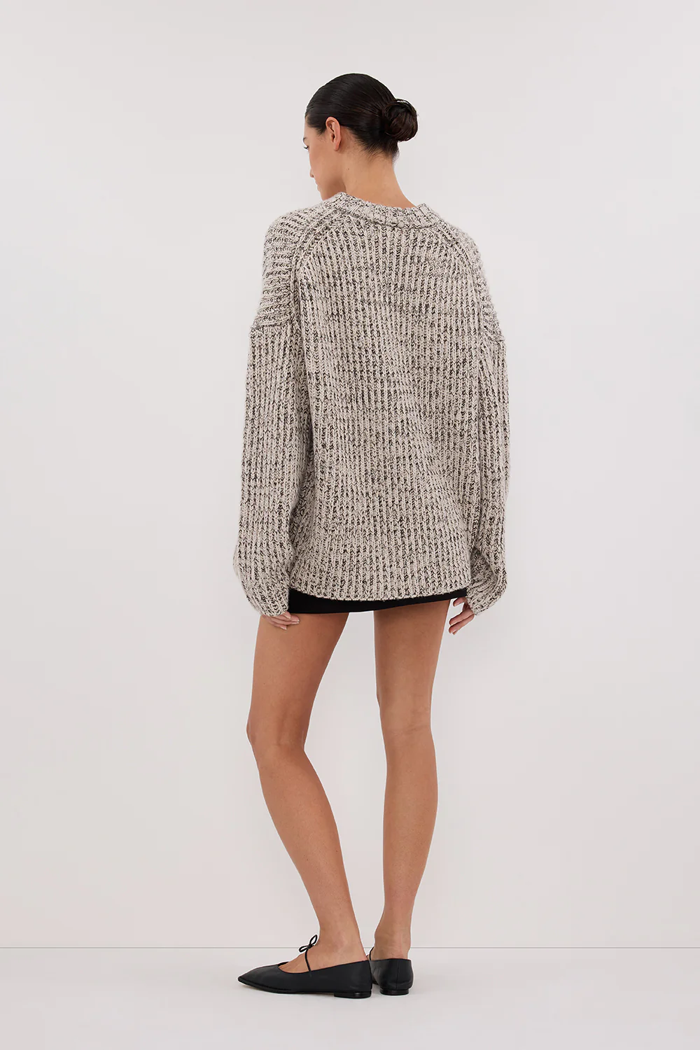 MARLEY IVORY CHOC SPECKLE JUMPER - Image 4