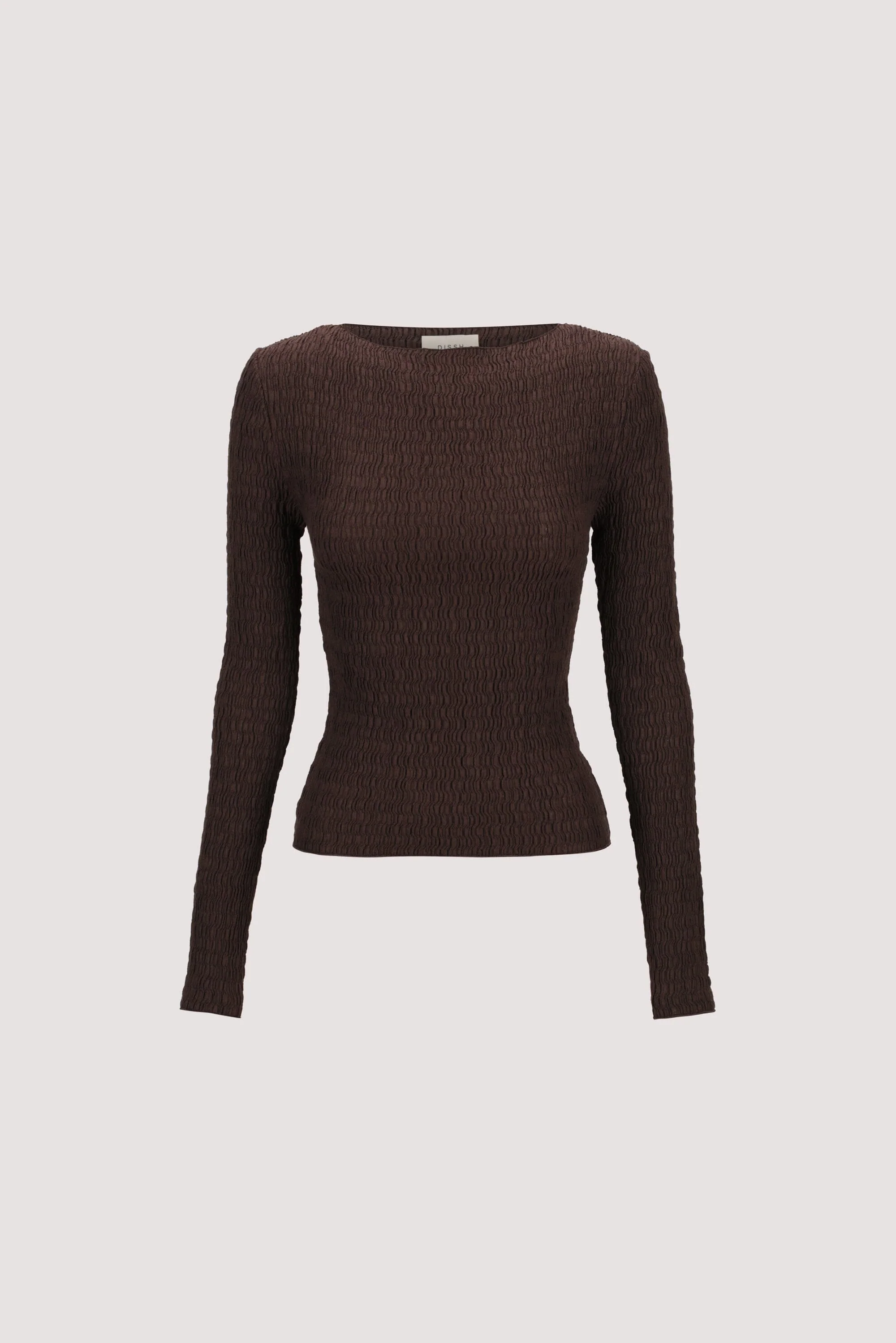 MELISSA CHOC LONG SLEEVE KNIT TOP - Image 8