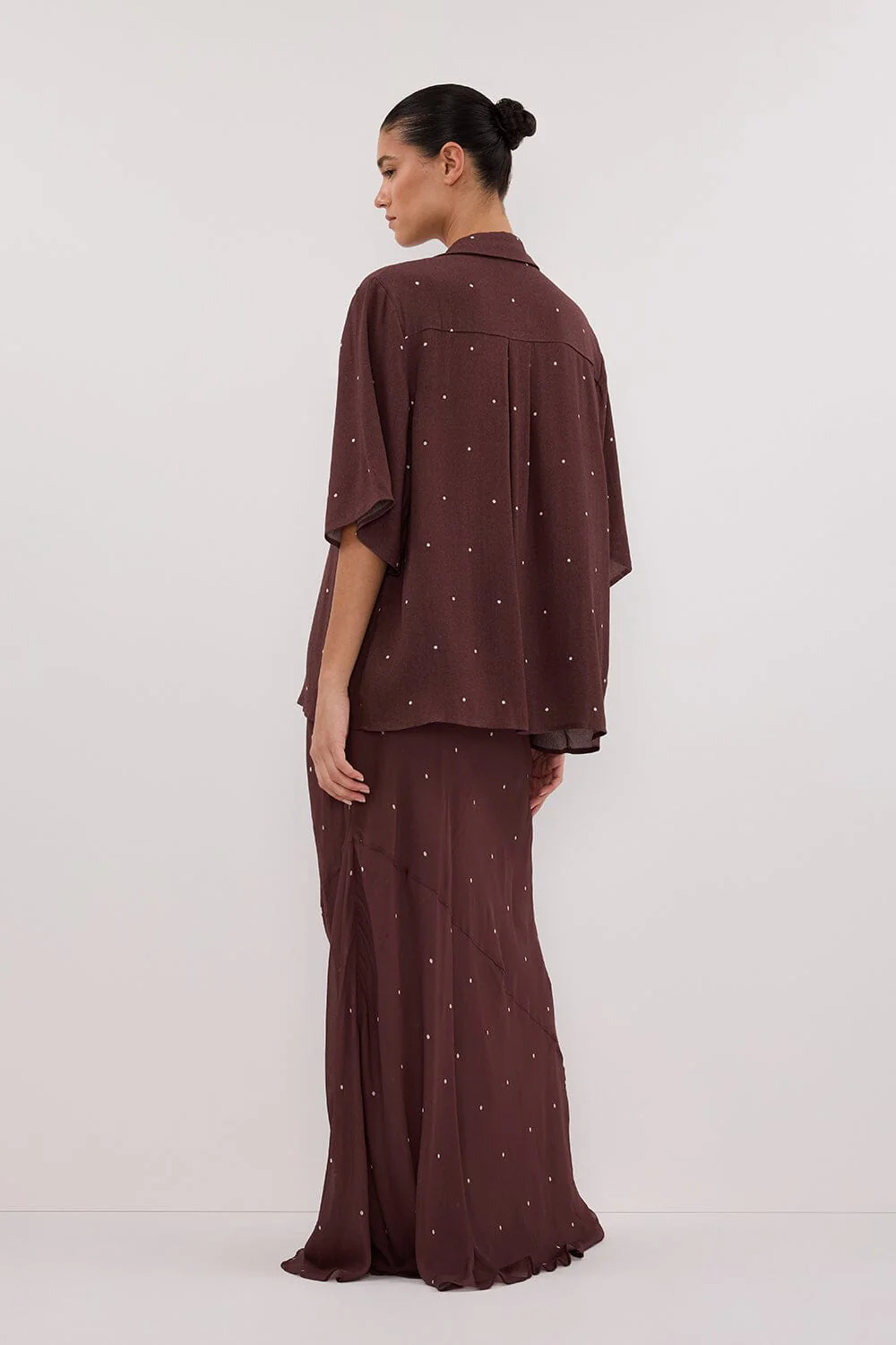 MELROSE WALNUT MIDI SKIRT - Image 4