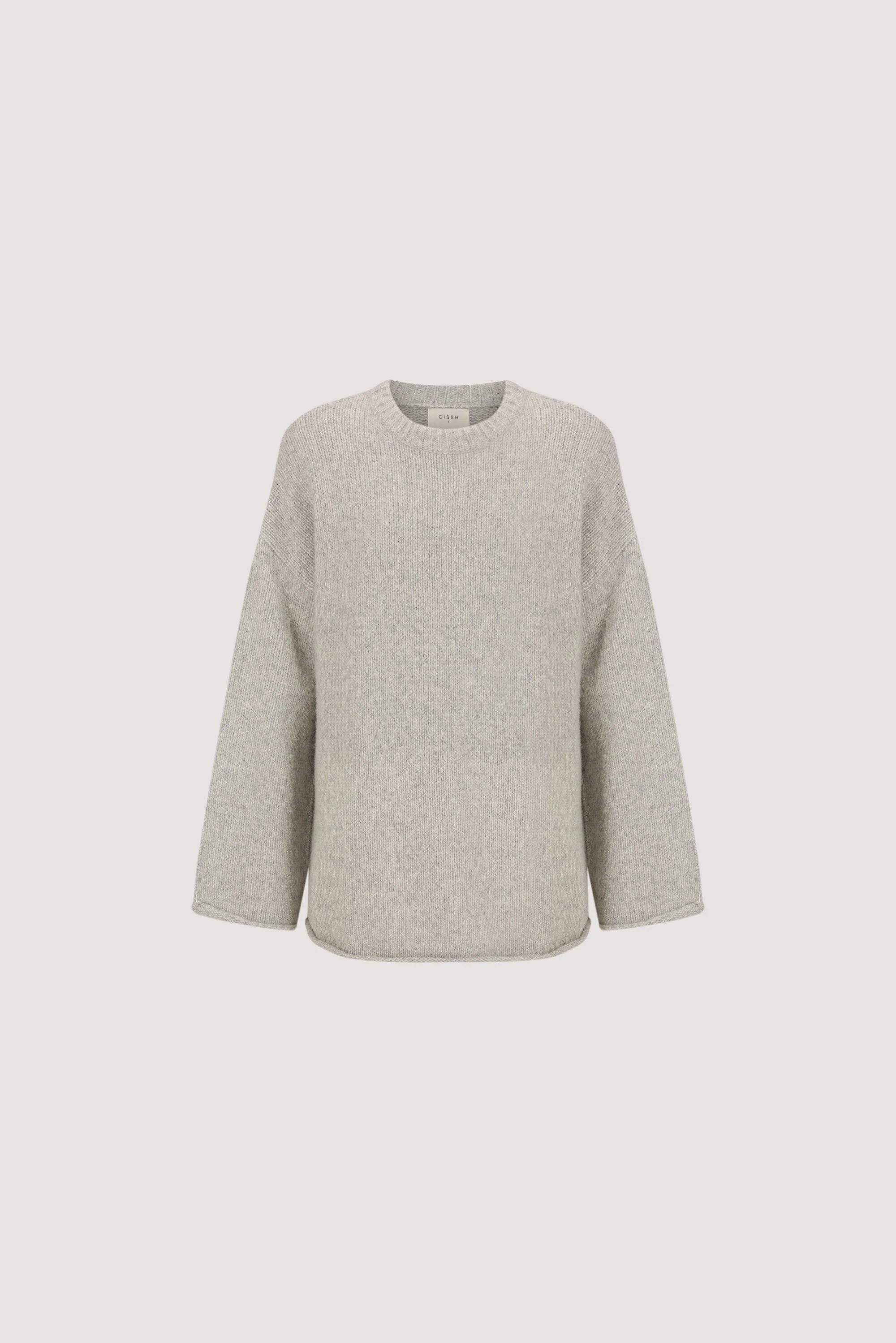 MILLY SILVER CREW NECK KNIT JUMPER - Image 6