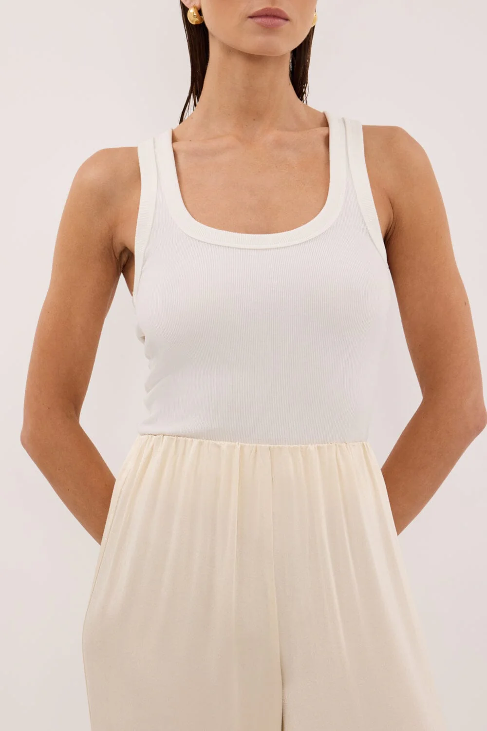 MONICA CREAM SATIN PANT - Image 5