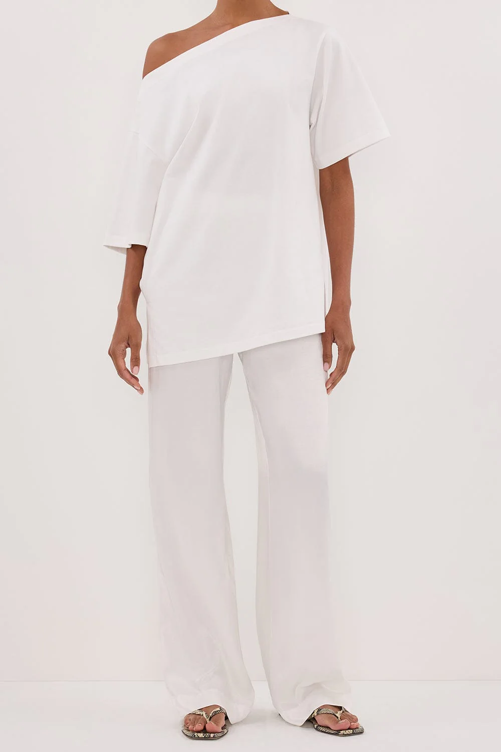 MONICA WHITE SATIN PANT - Image 2