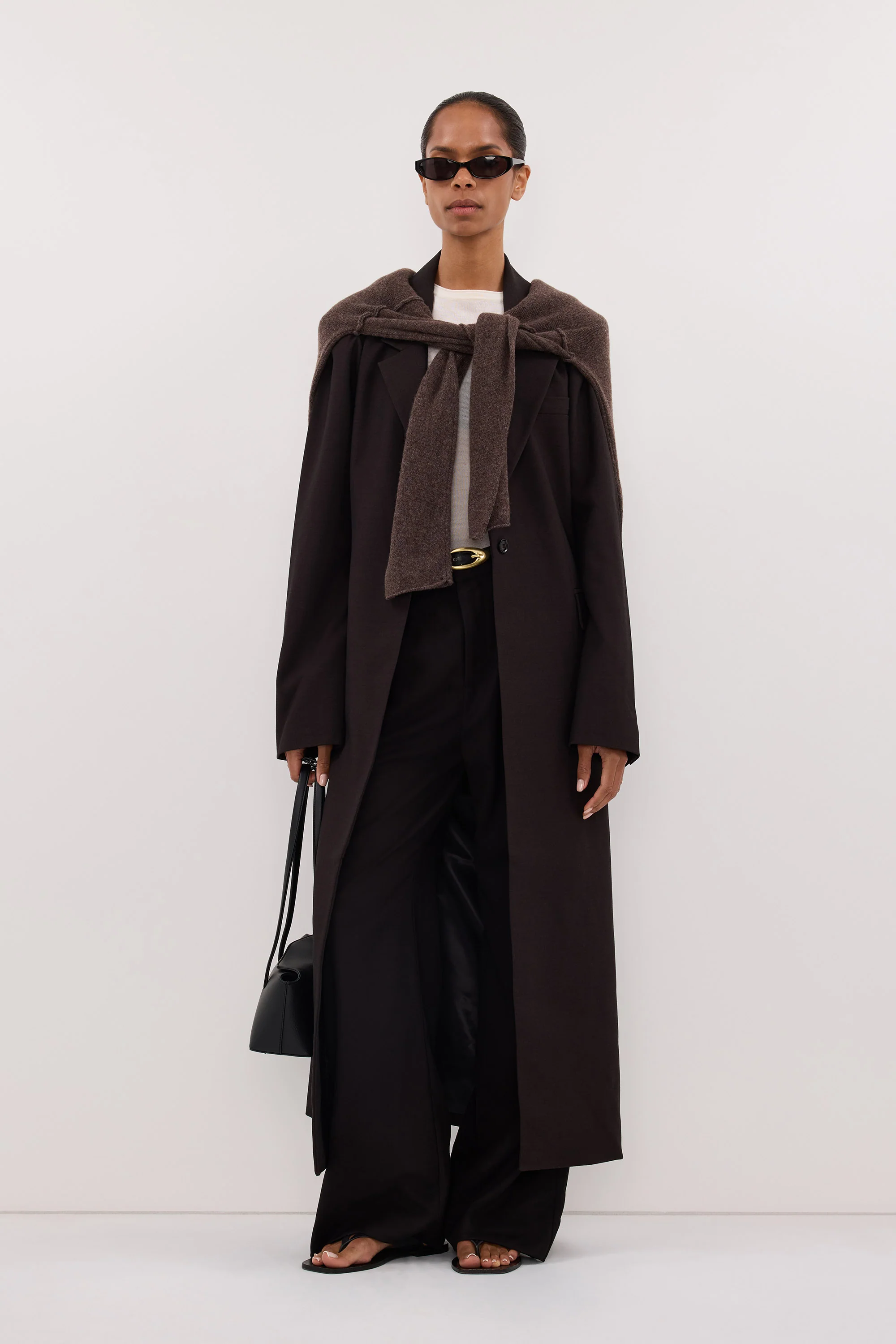 MONIQUE PEAT LONGLINE BLAZER COAT - Image 3