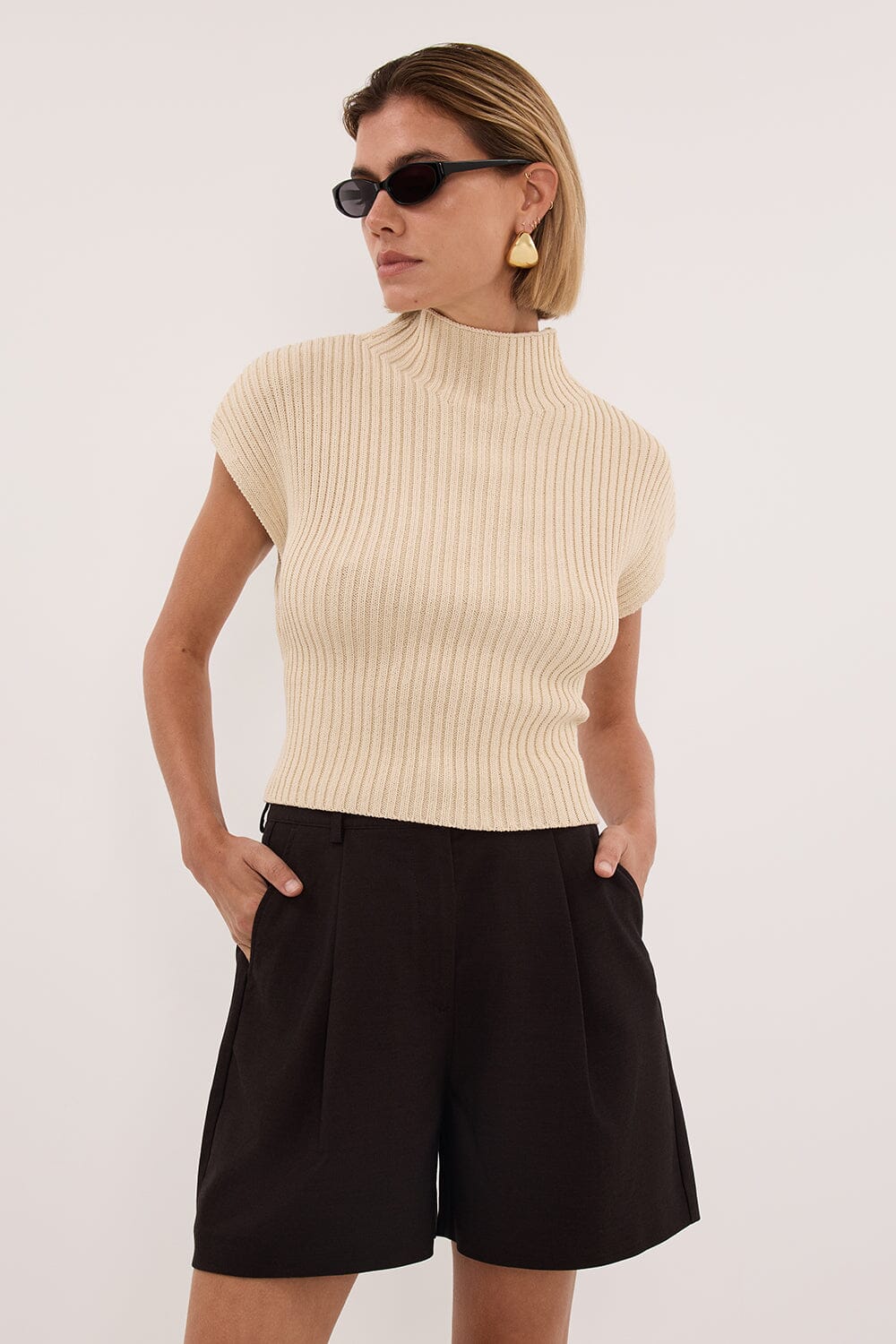 MONIQUE PEAT CHOC TAILORED SHORT - Image 2