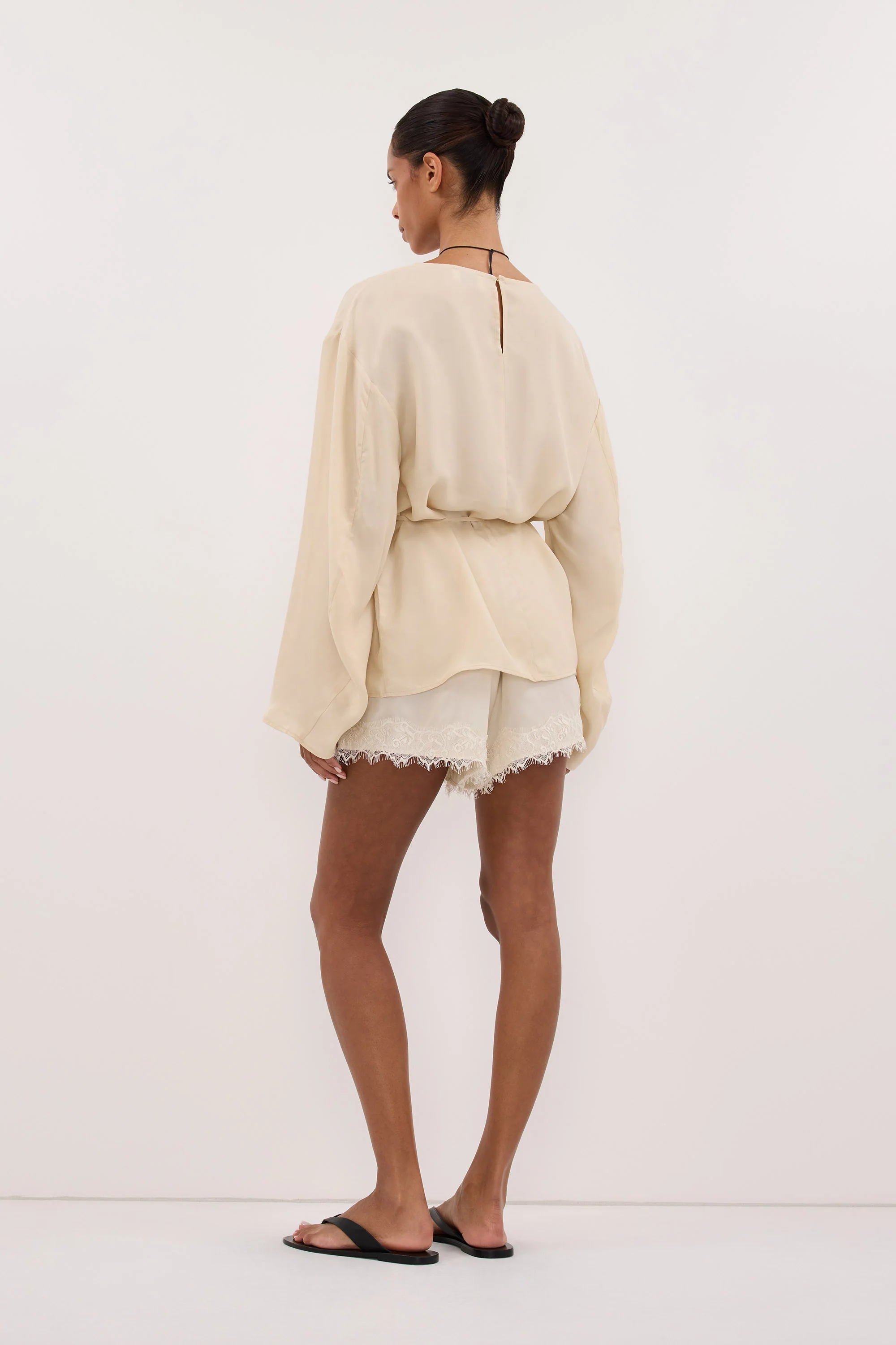 MYLAH STRAW CUPRO COCOON TOP - Image 7