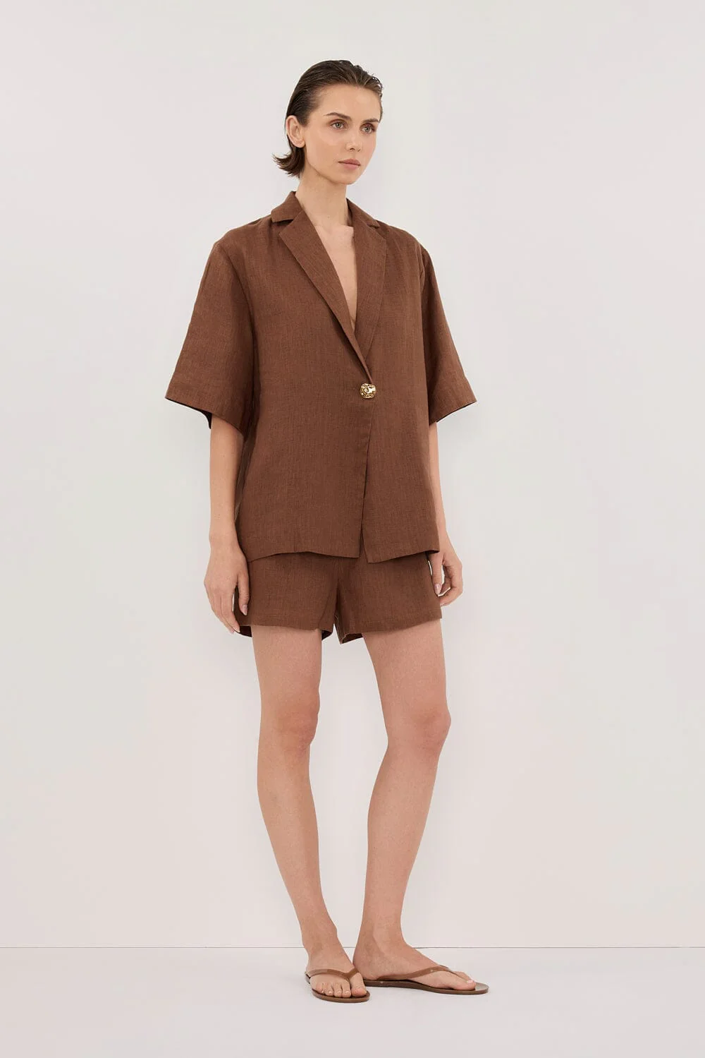 NALA FONDANT LINEN RESORT SHIRT - Image 4
