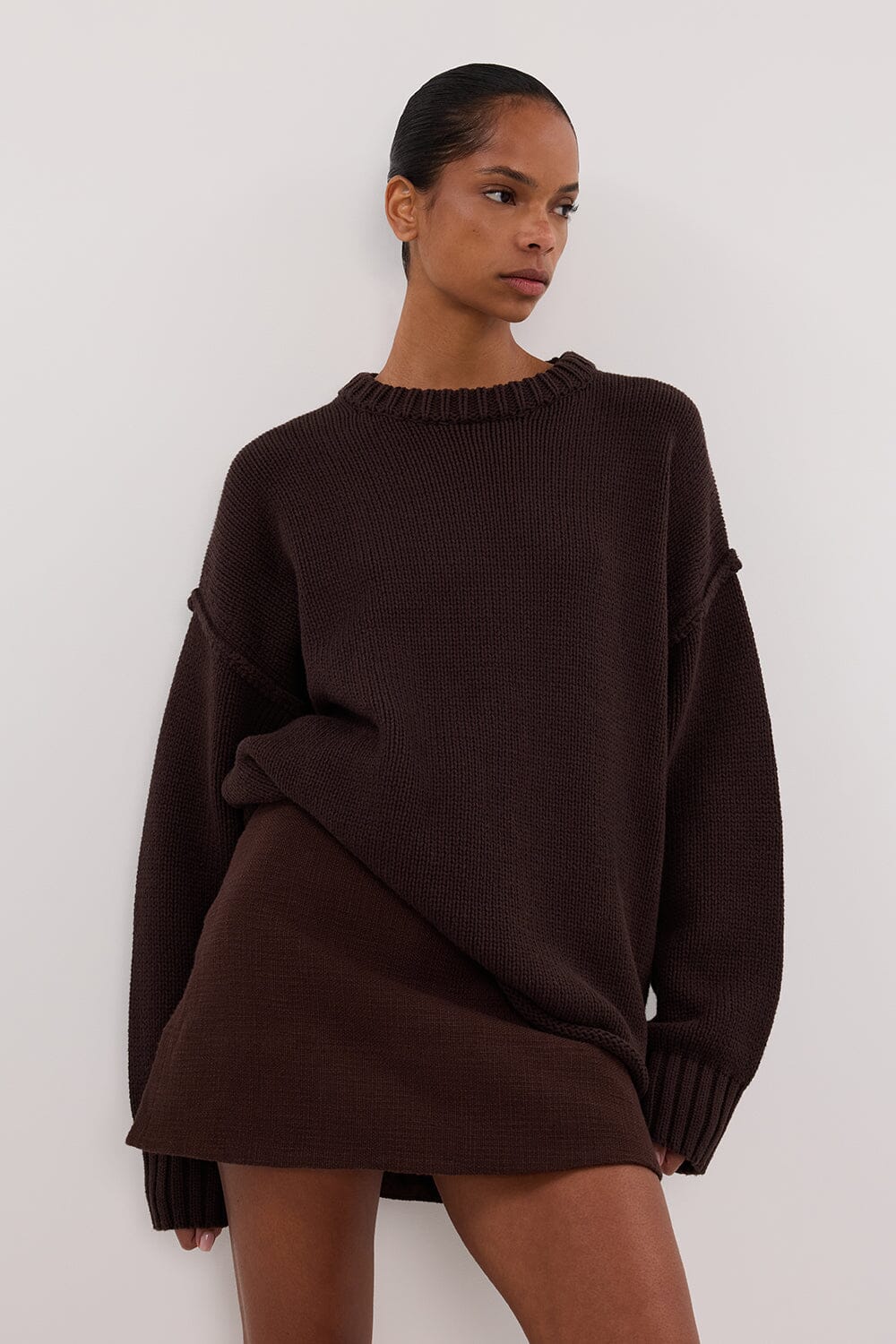 NIEVE CHOCOLATE MINI SKORT - Image 2