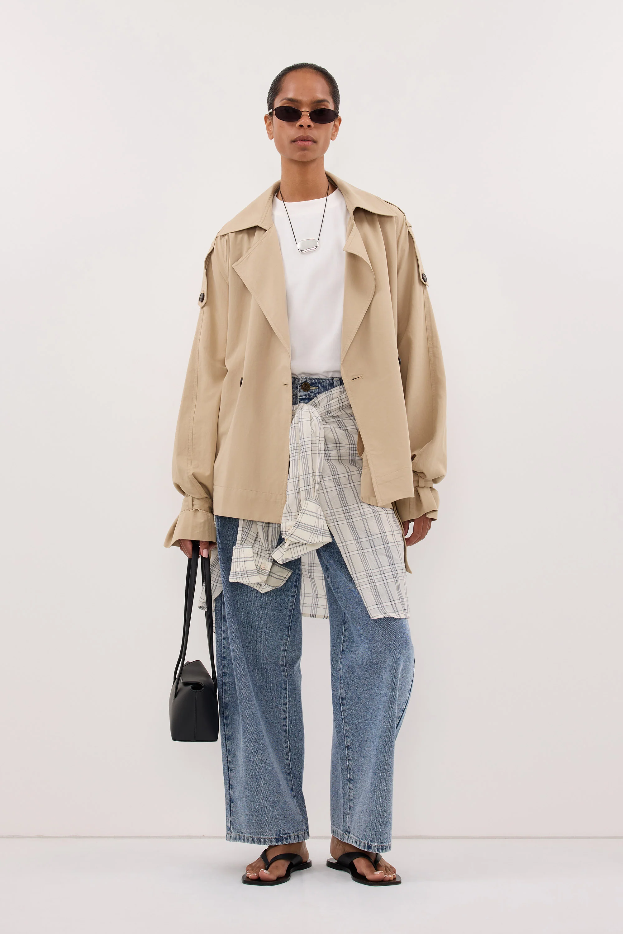 NINA STONE LIGHTWEIGHT MINI TRENCH - Image 7