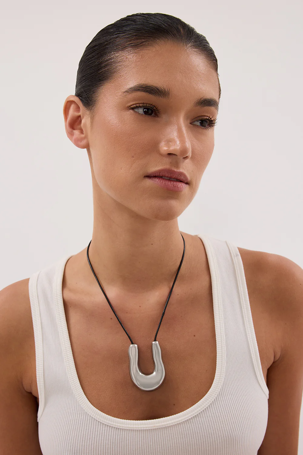 NOAH THE LABEL SILVER FLUID NECKLACE - Image 3